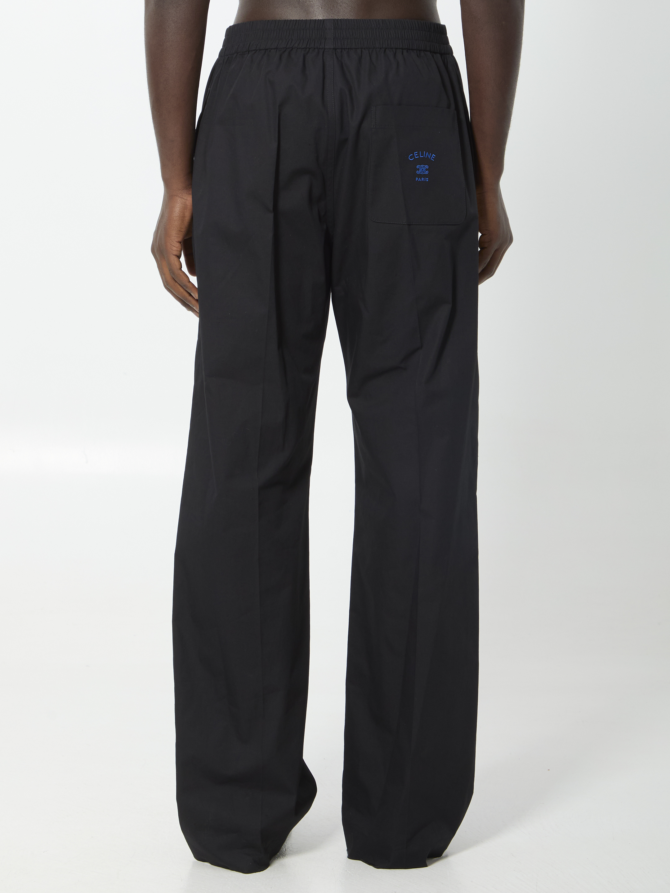 Celine Black Elastic Waist Trousers