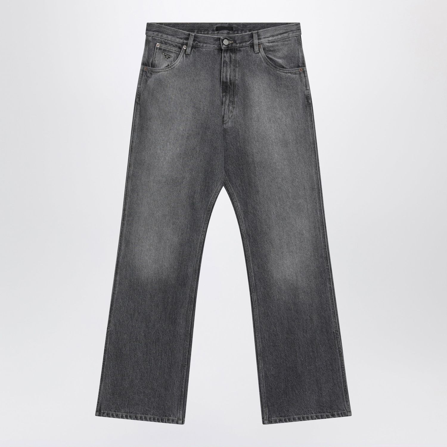 Prada Black Fadedeffect Jeans