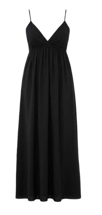 ELEH Black Gathered Detail Dresses