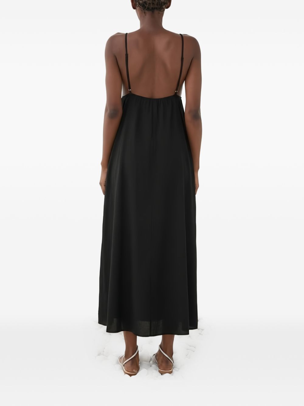 ELEH Black Gathered Detail Dresses