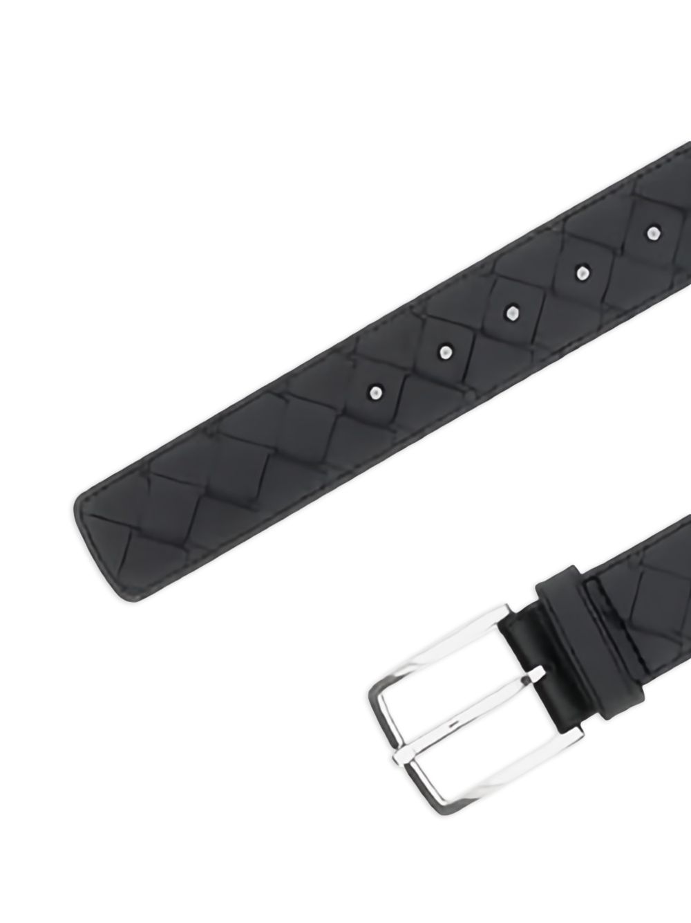 Bottega Veneta Black Intrecciato Belt