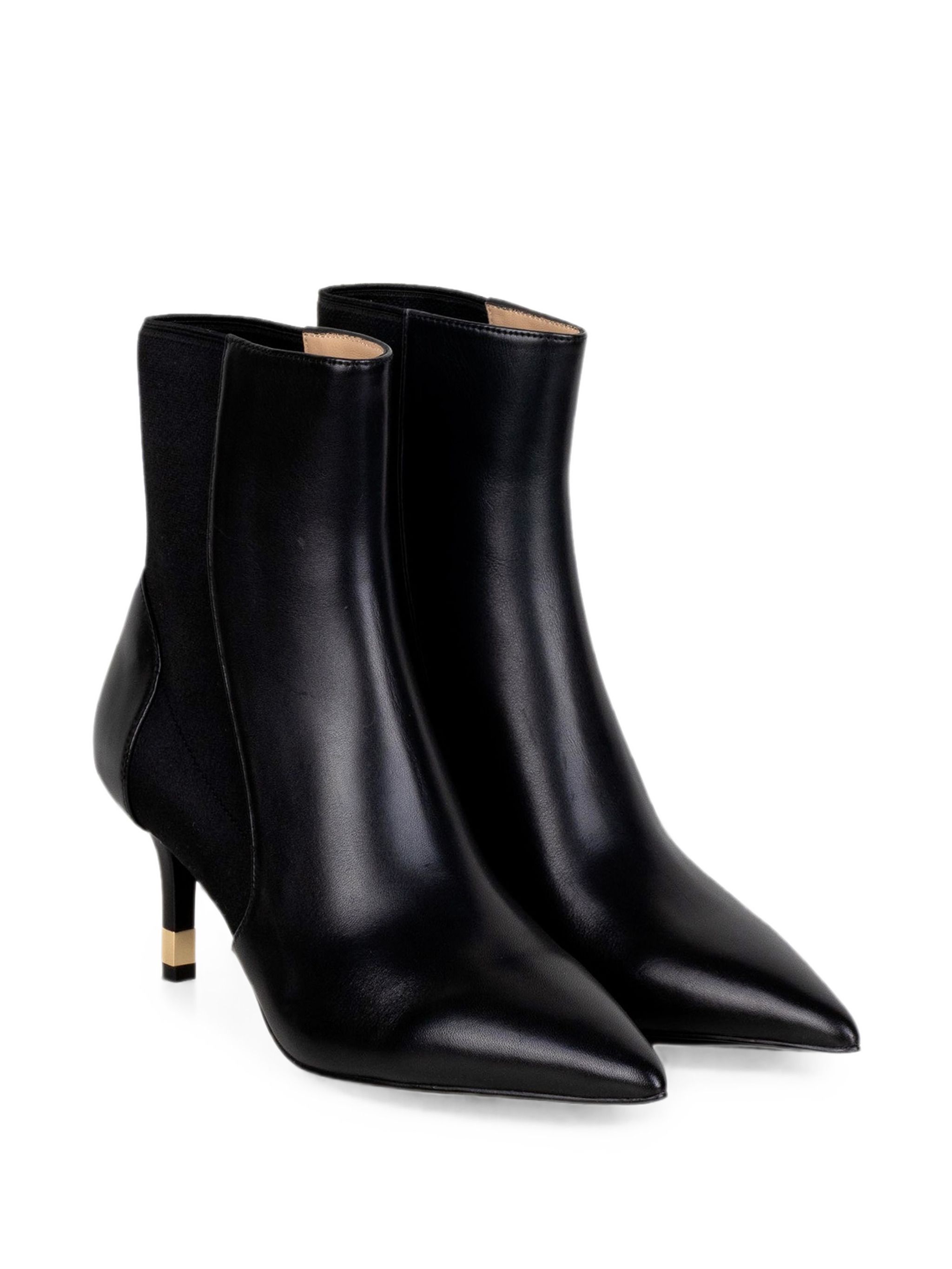 Furla Black Leather Ankle Boots