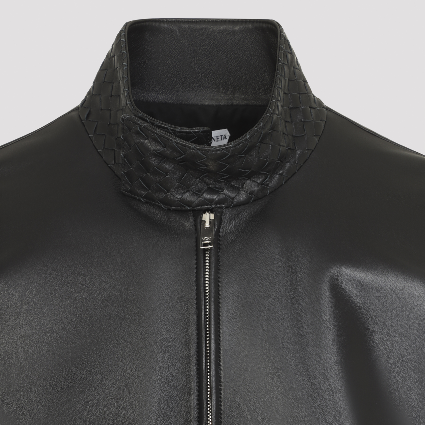 Bottega Veneta Black Leather Jacket