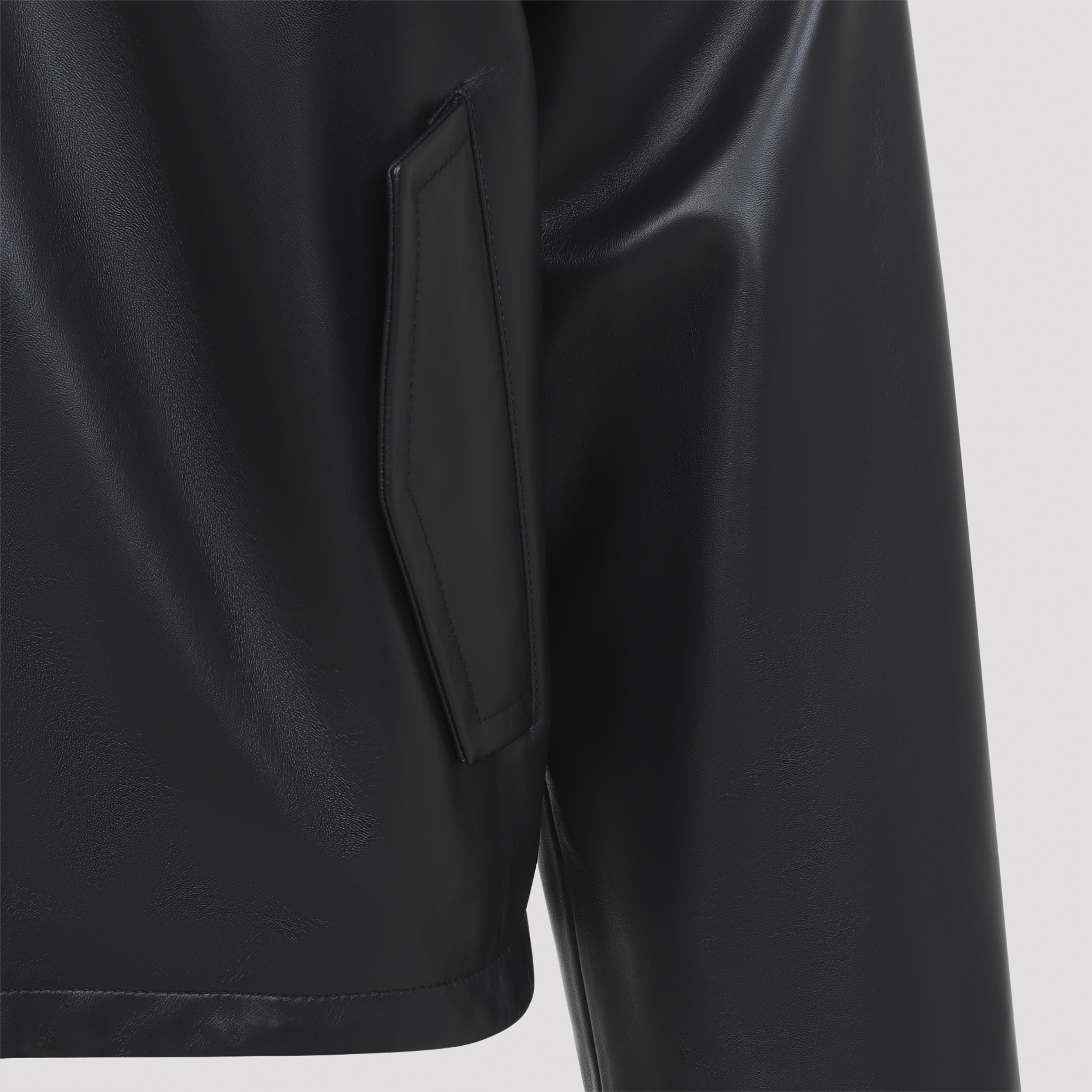 Bottega Veneta Black Leather Jacket