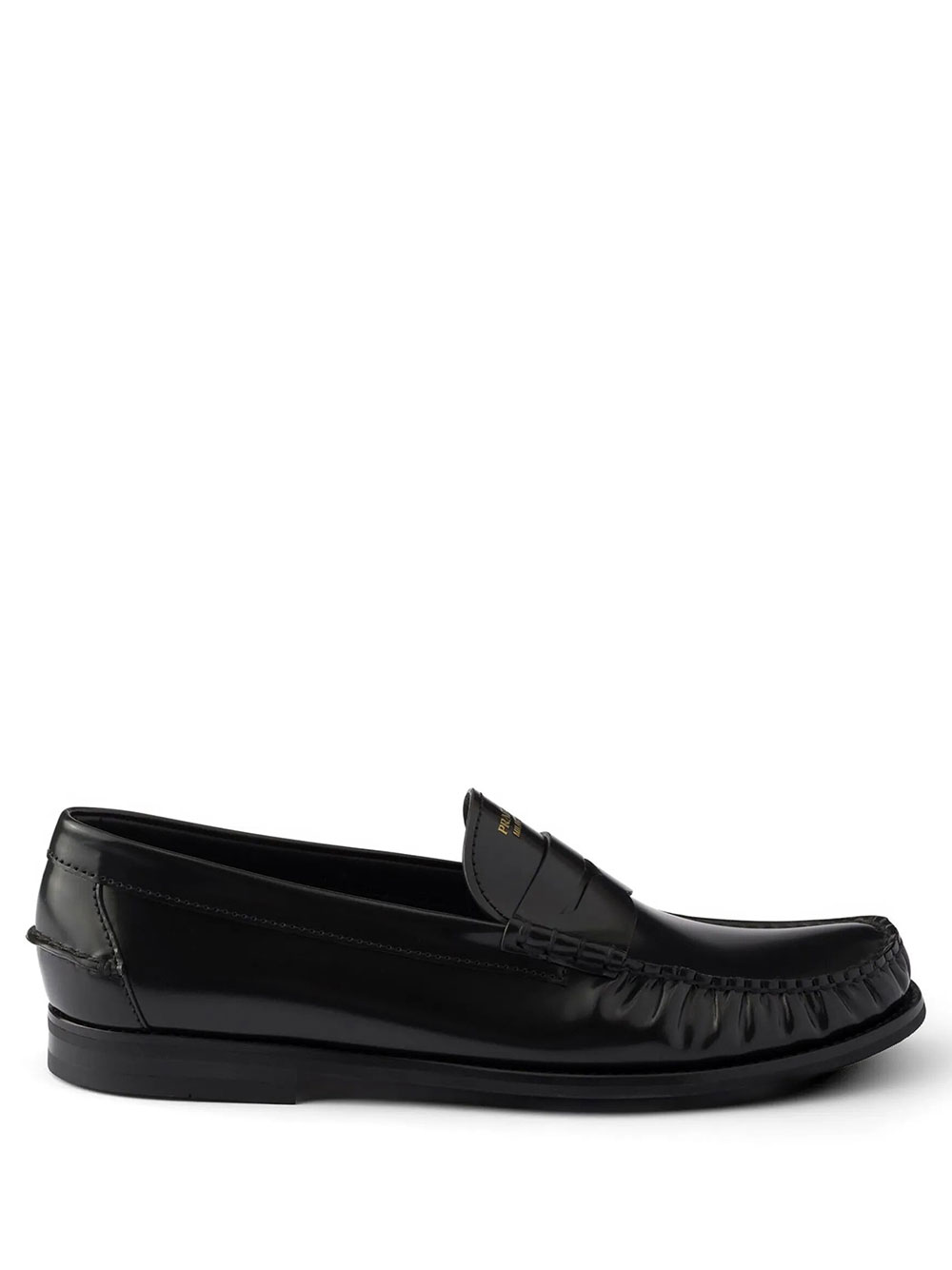 Prada Black Leather Loafers