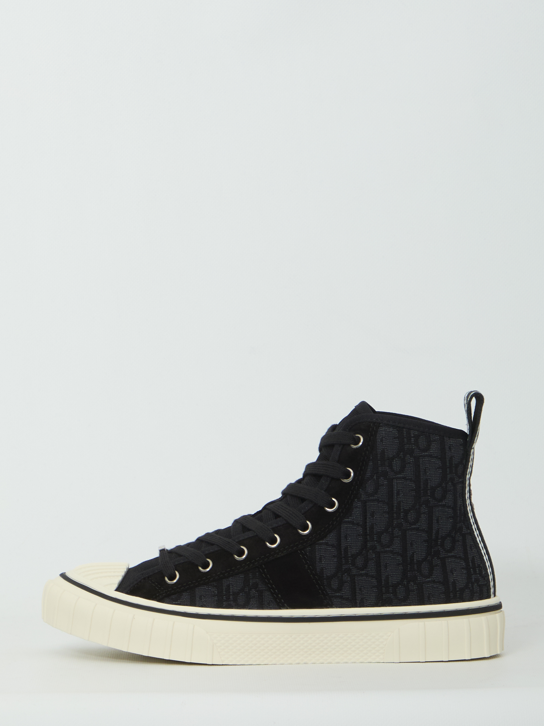 Dior Black Leather Rubber Sneakers