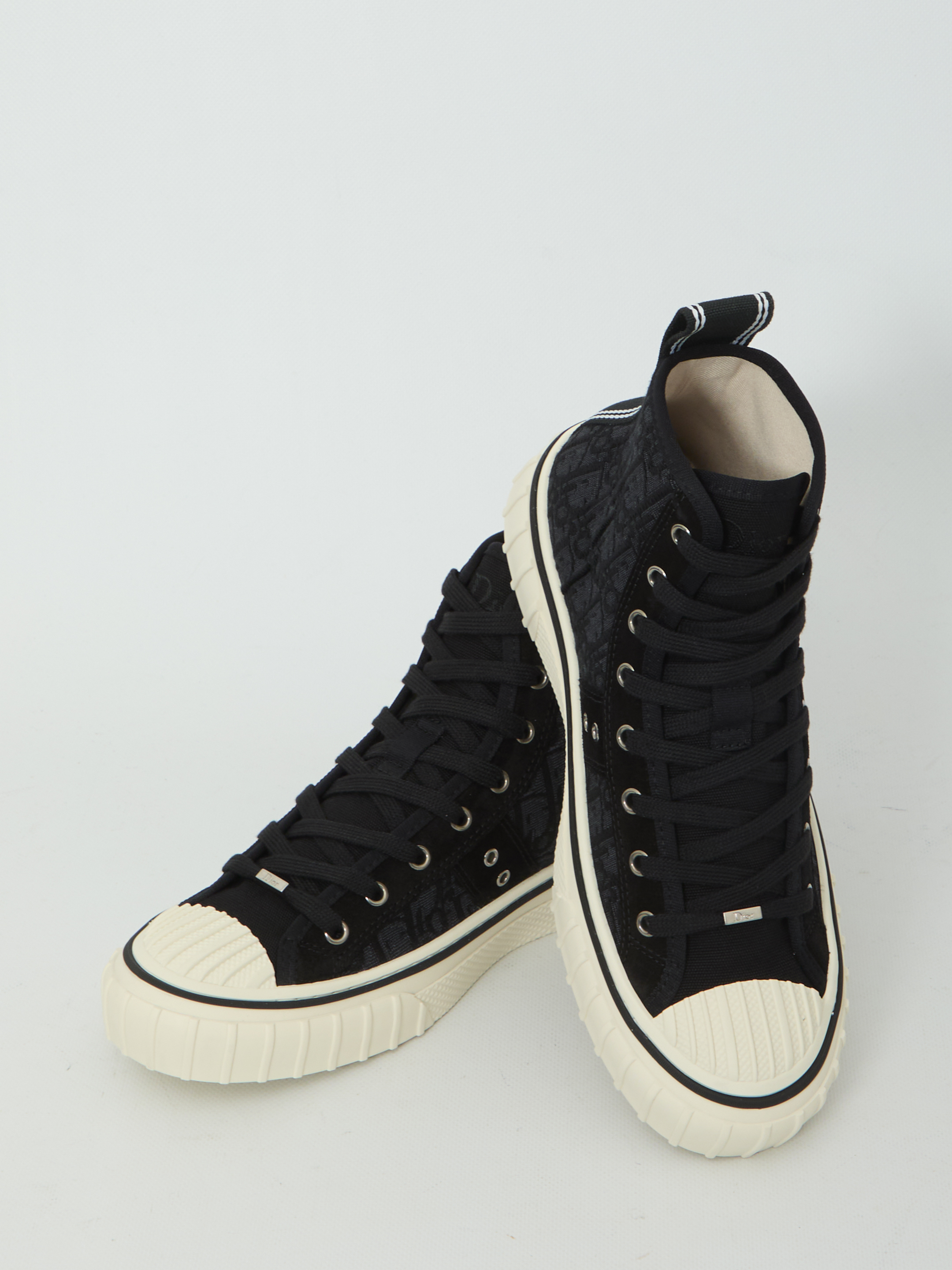 Dior Black Leather Rubber Sneakers