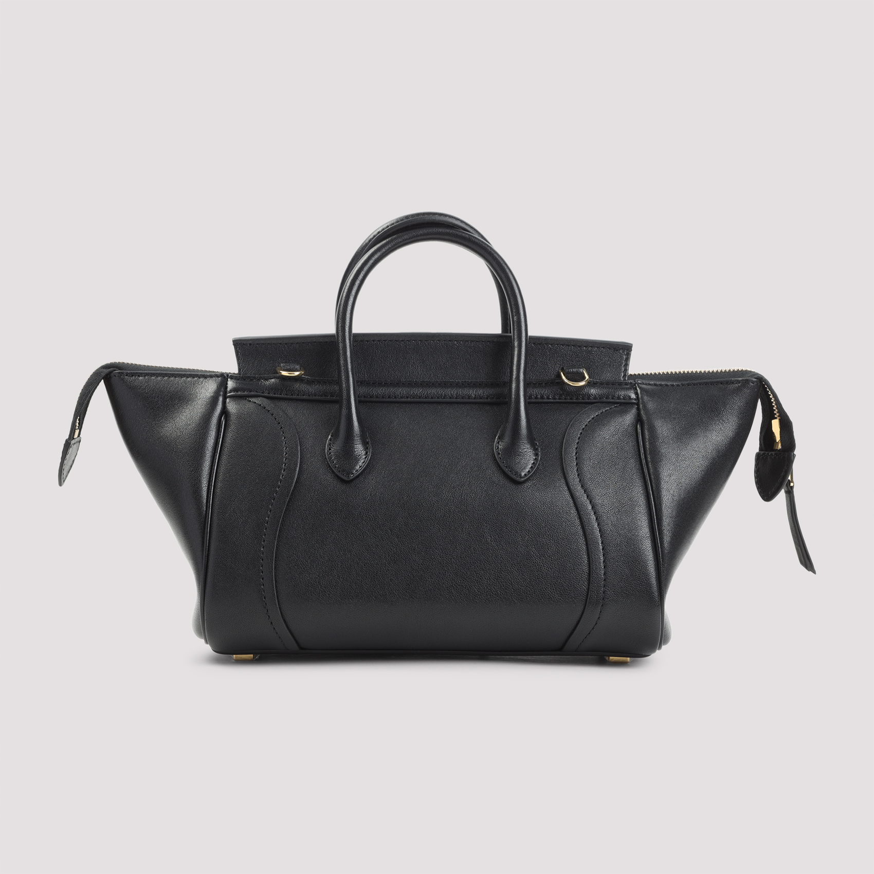 Celine Black Leather Small Luggage Bag