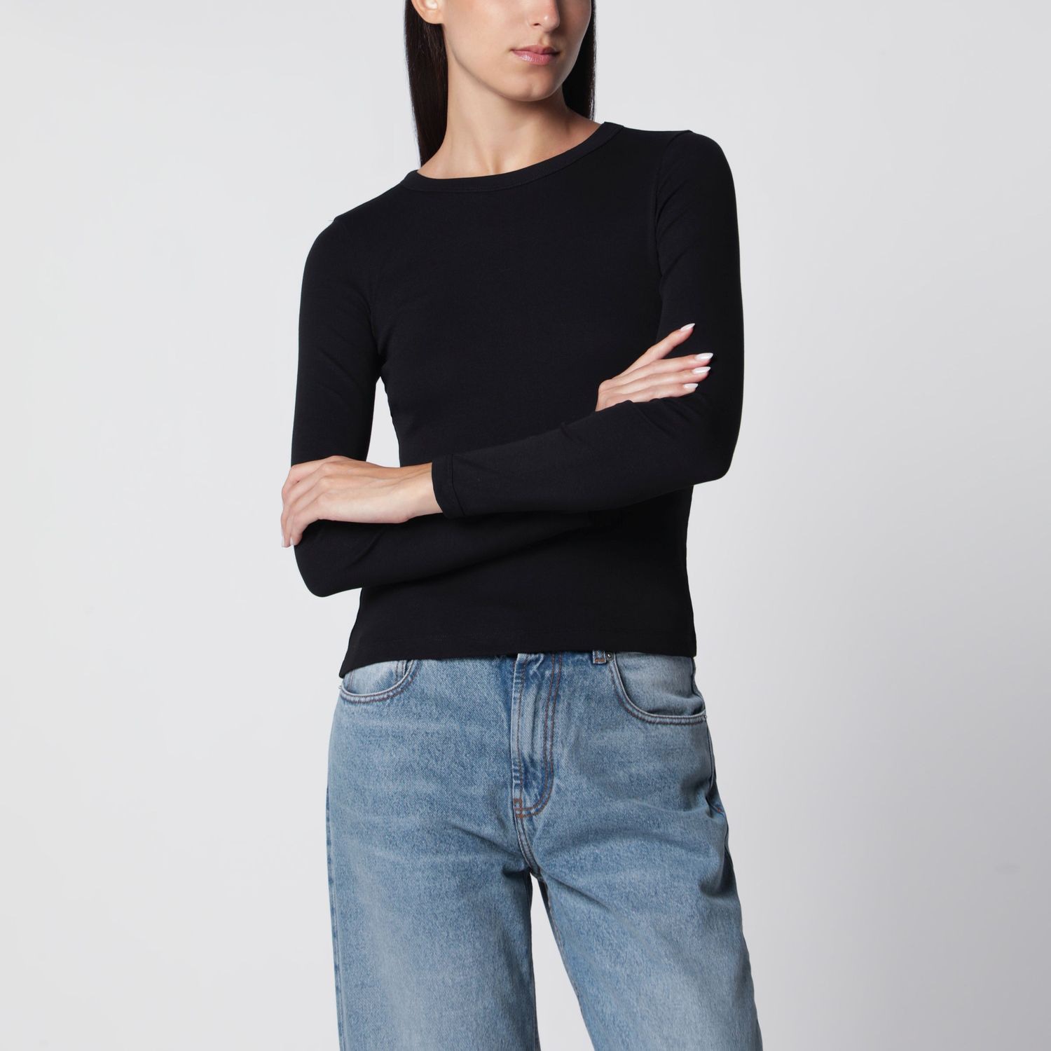 Flore Flore Black Max Organic Cotton Longsleeve Tshi