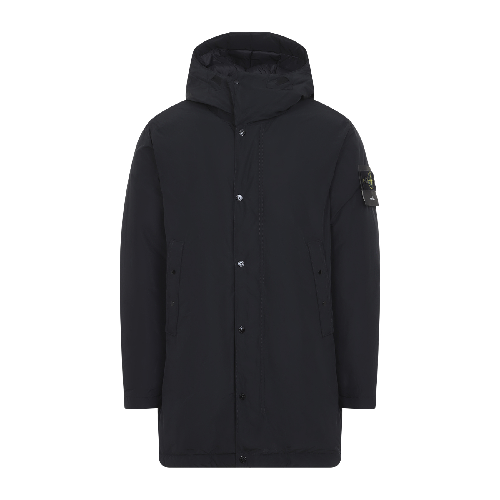 Stone Island Black Padded Long Parka