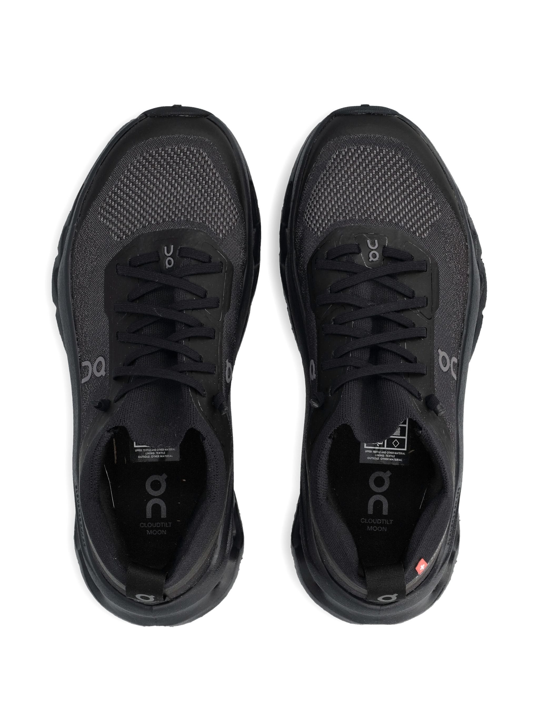 On Running Black Polyester Rubber Cloudtilt Sneaker