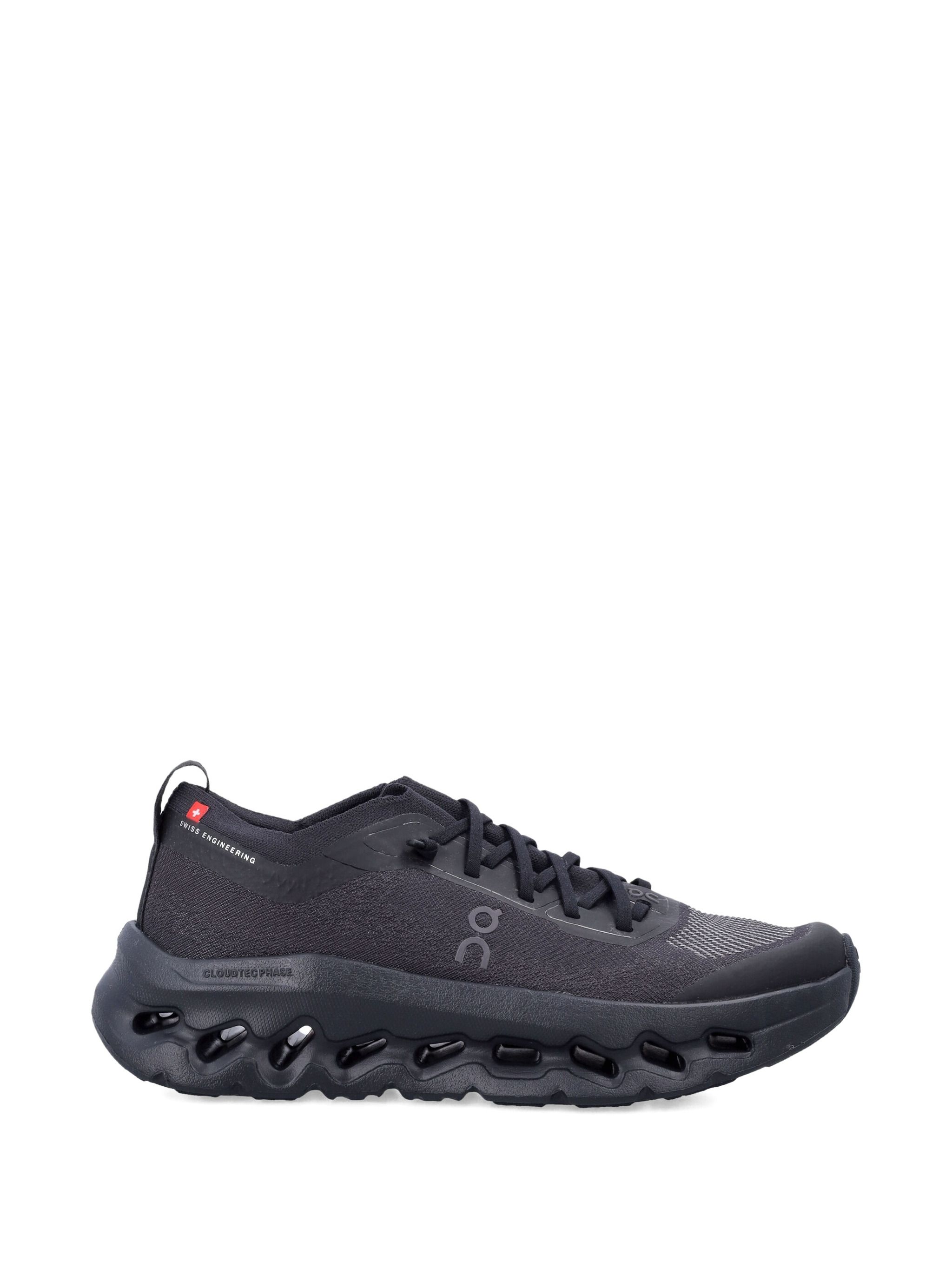 On Running Black Polyester Rubber Cloudtilt Sneaker