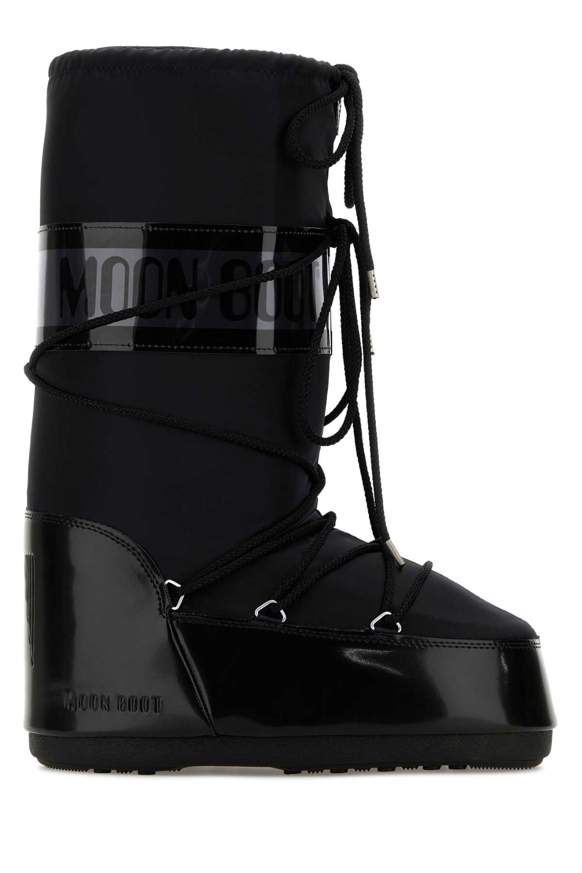 Moon Boot Black Satin Icon Boots