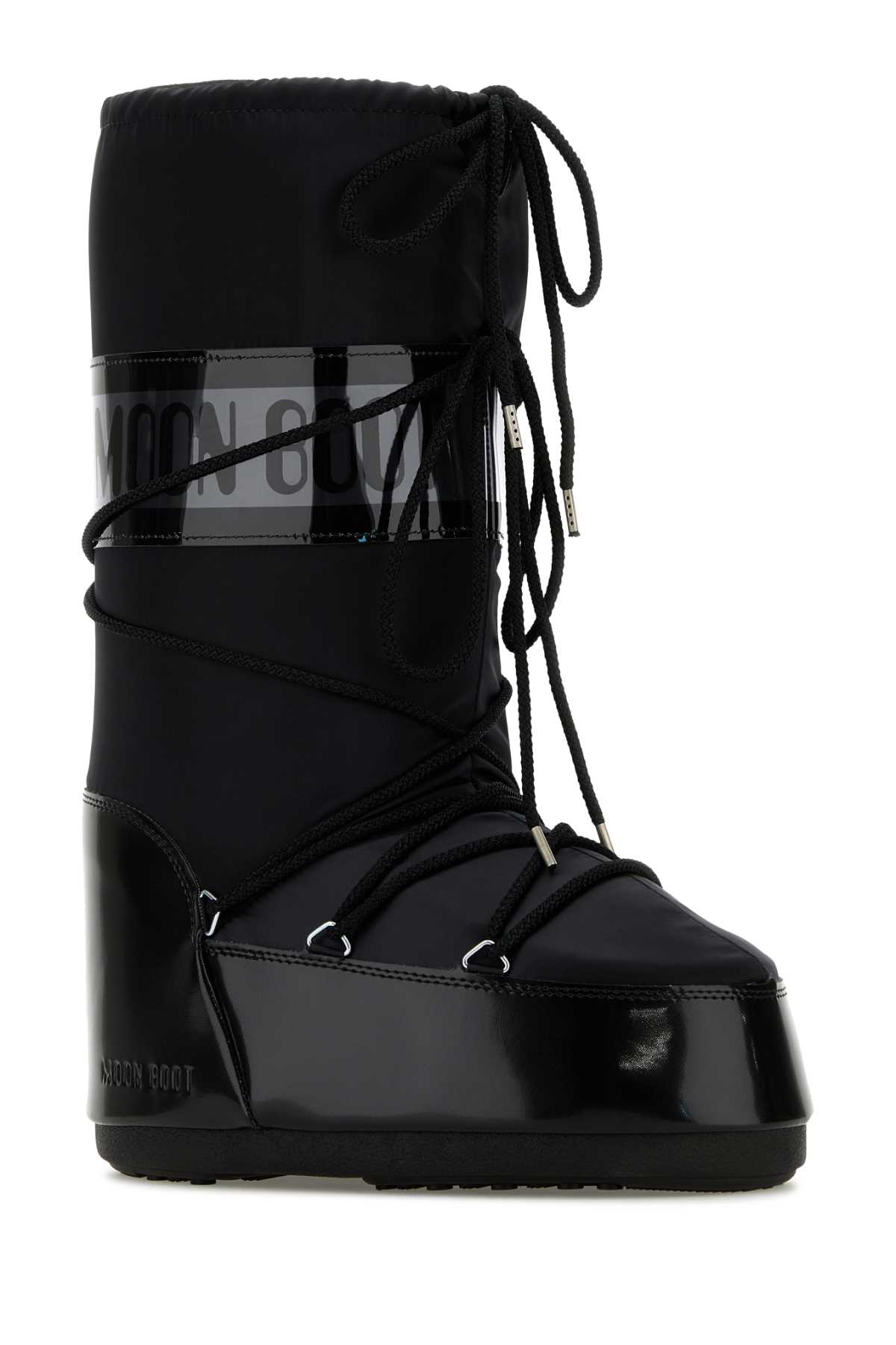 Moon Boot Black Satin Icon Boots