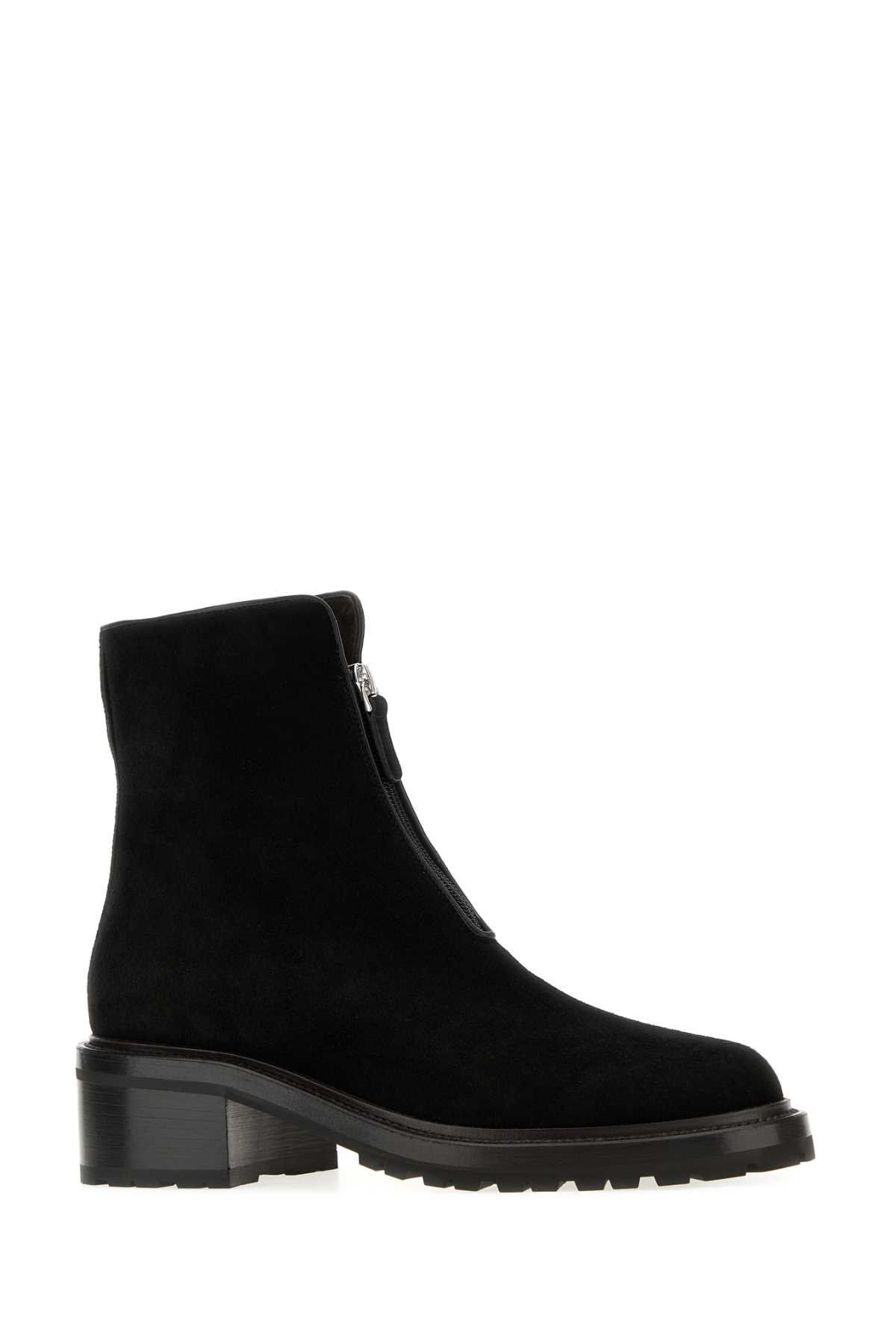 The Row Black Suede Hike Ankle Boots