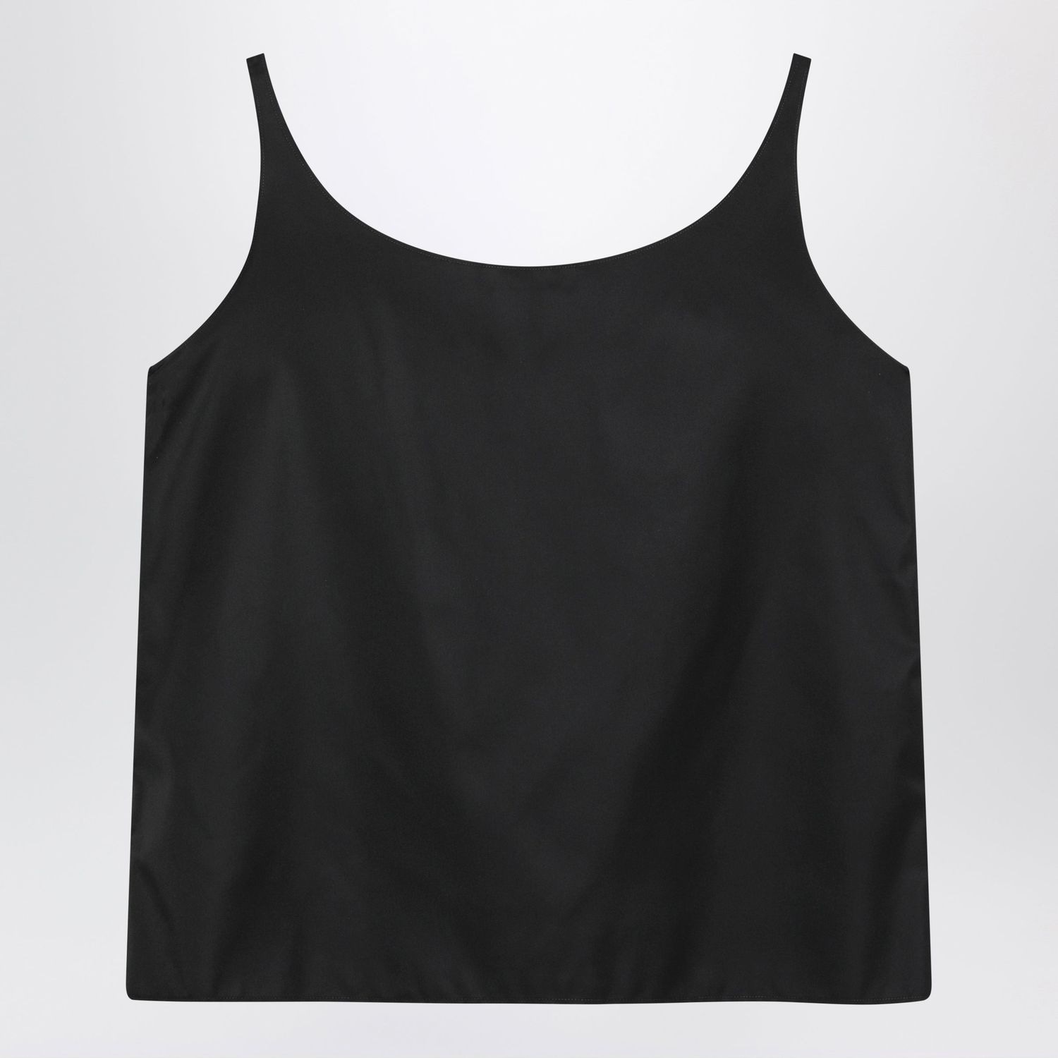 Prada Black Top In Renylon