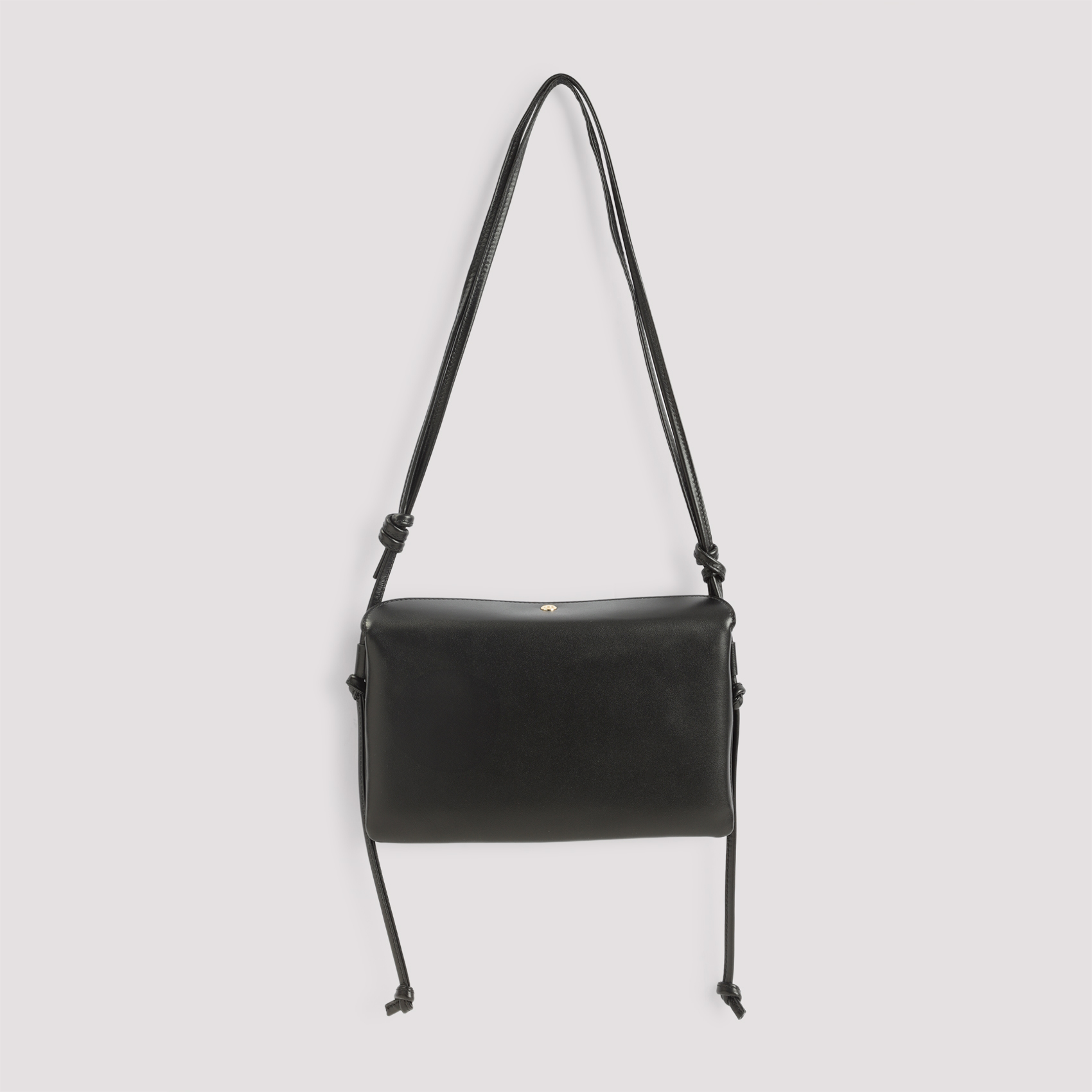 Celine Black Trio Lamb Leather Shoulder Bag