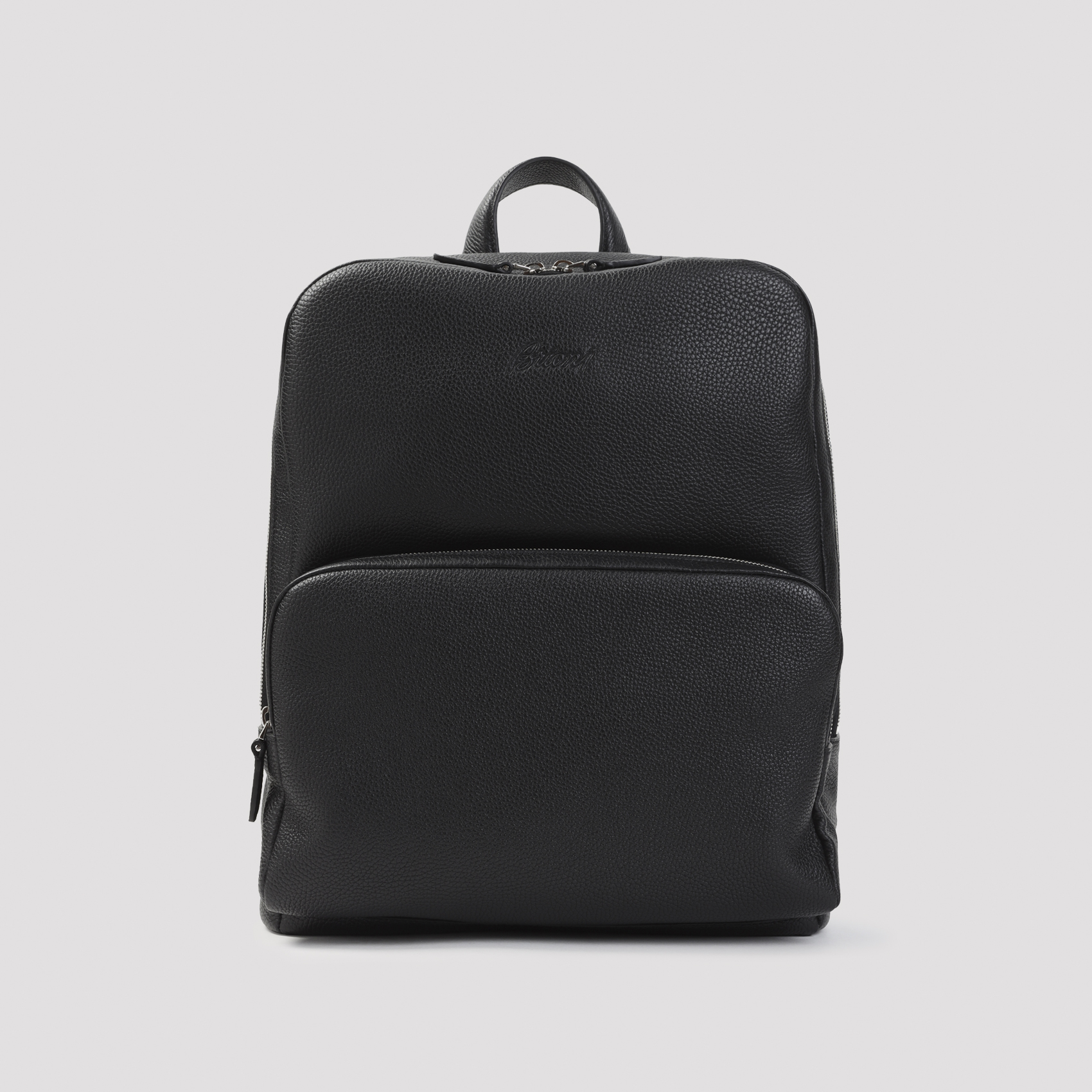 Brioni Black Zip Around Backpack