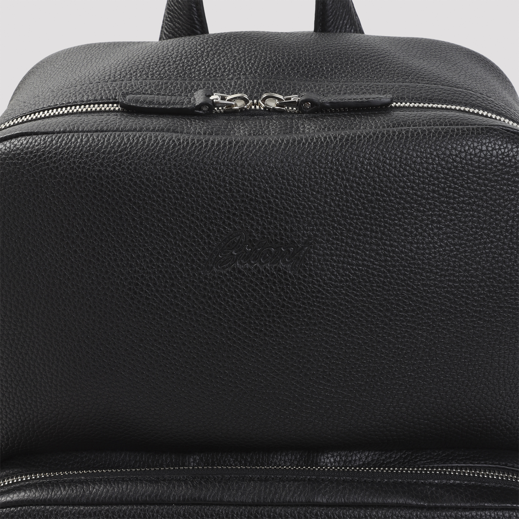Brioni Black Zip Around Backpack