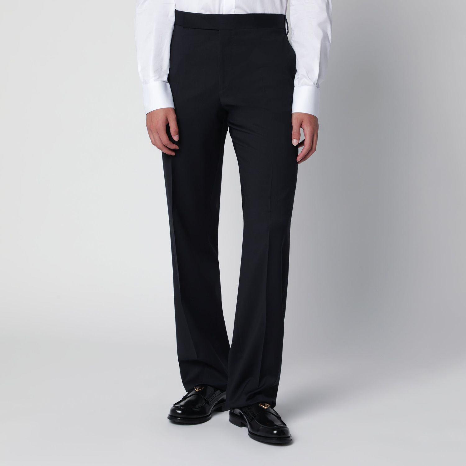 Lardini Blue Trousers In Wool