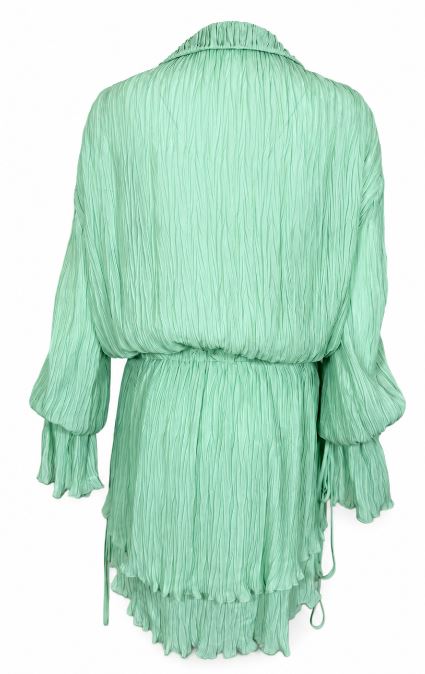 Blumarine Green Lily Viscose Dress