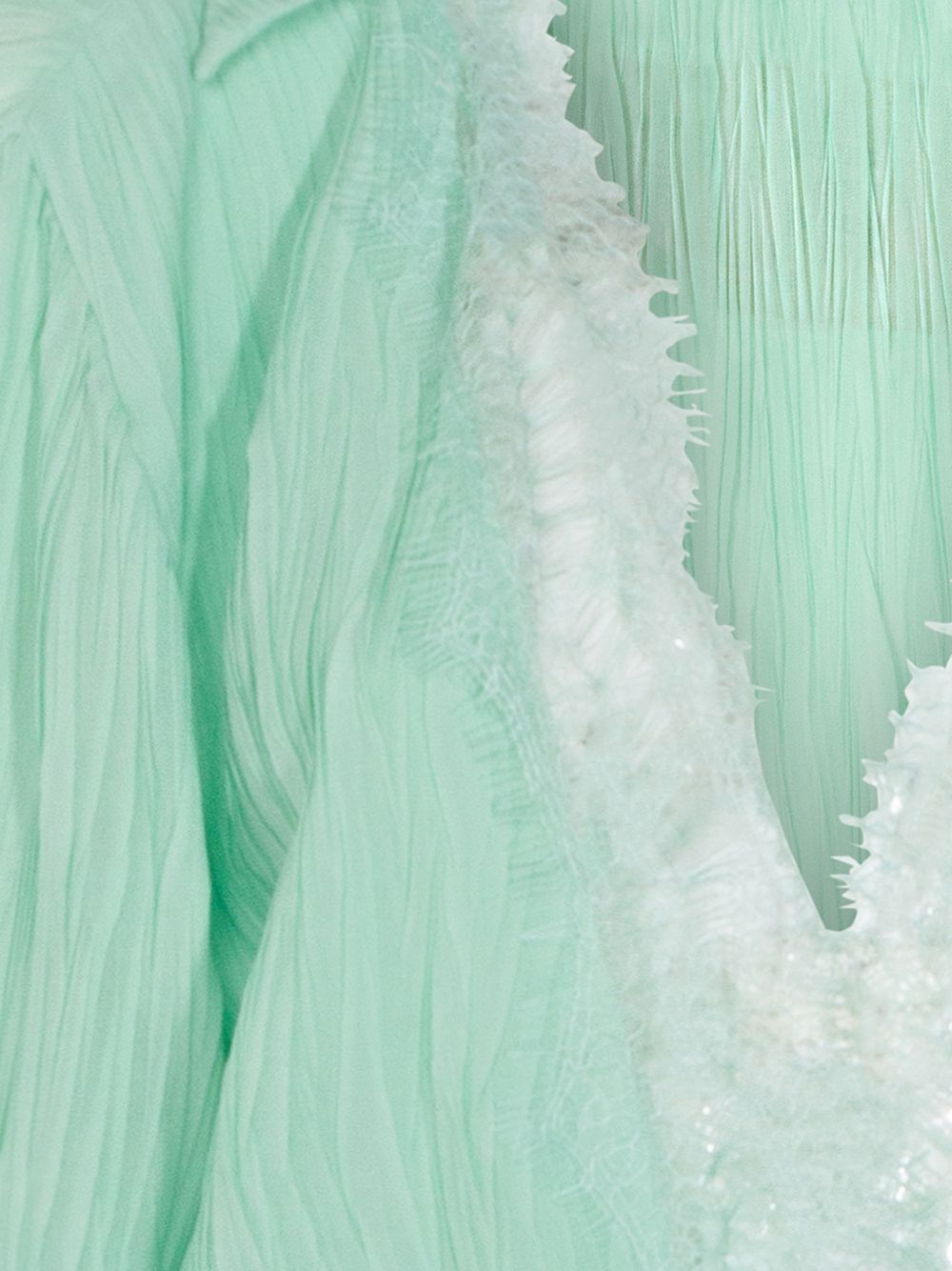 Blumarine Green Lily Viscose Dress