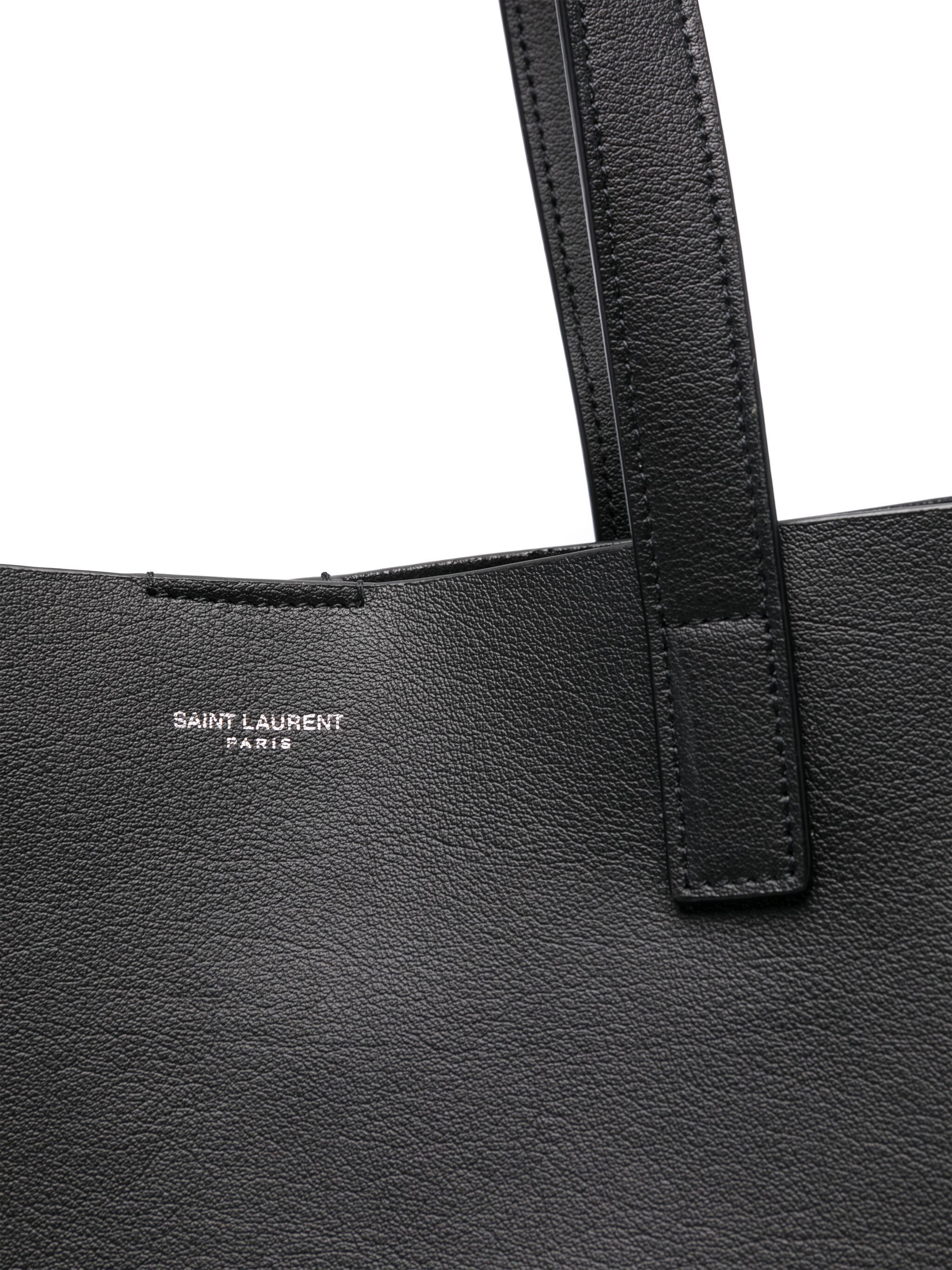 Saint Laurent Bold Leather Tote Bag