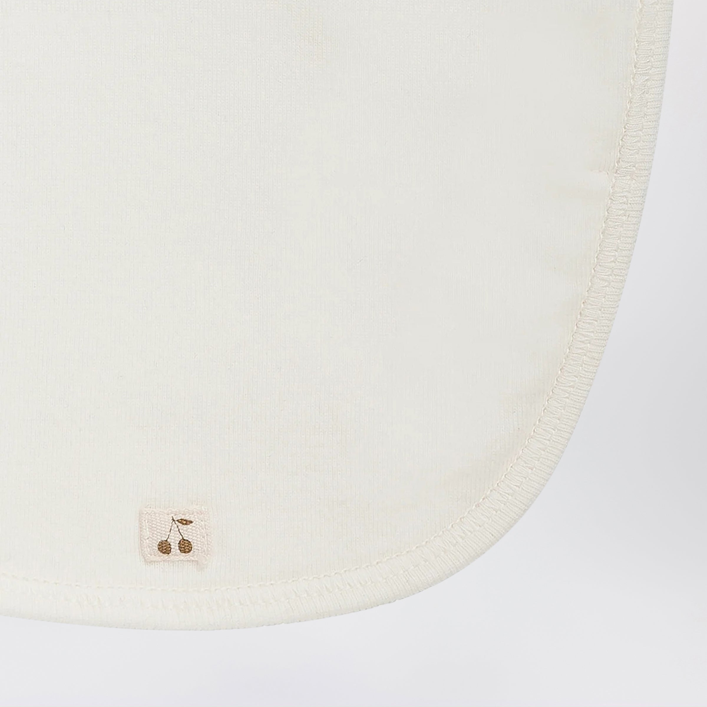 Bonpoint Milk White Cotton Pebio Bib