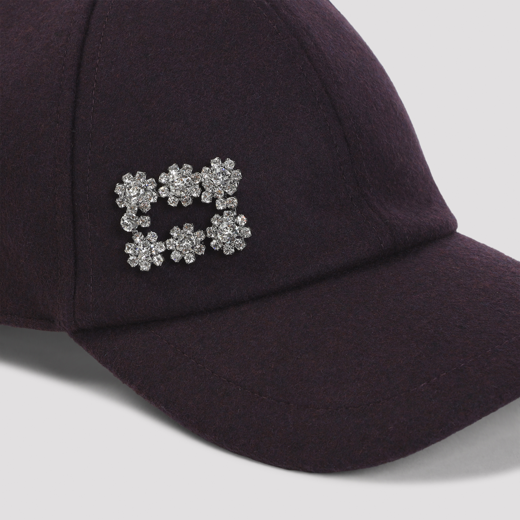 Roger Vivier Bordeaux Flower Strass Cup