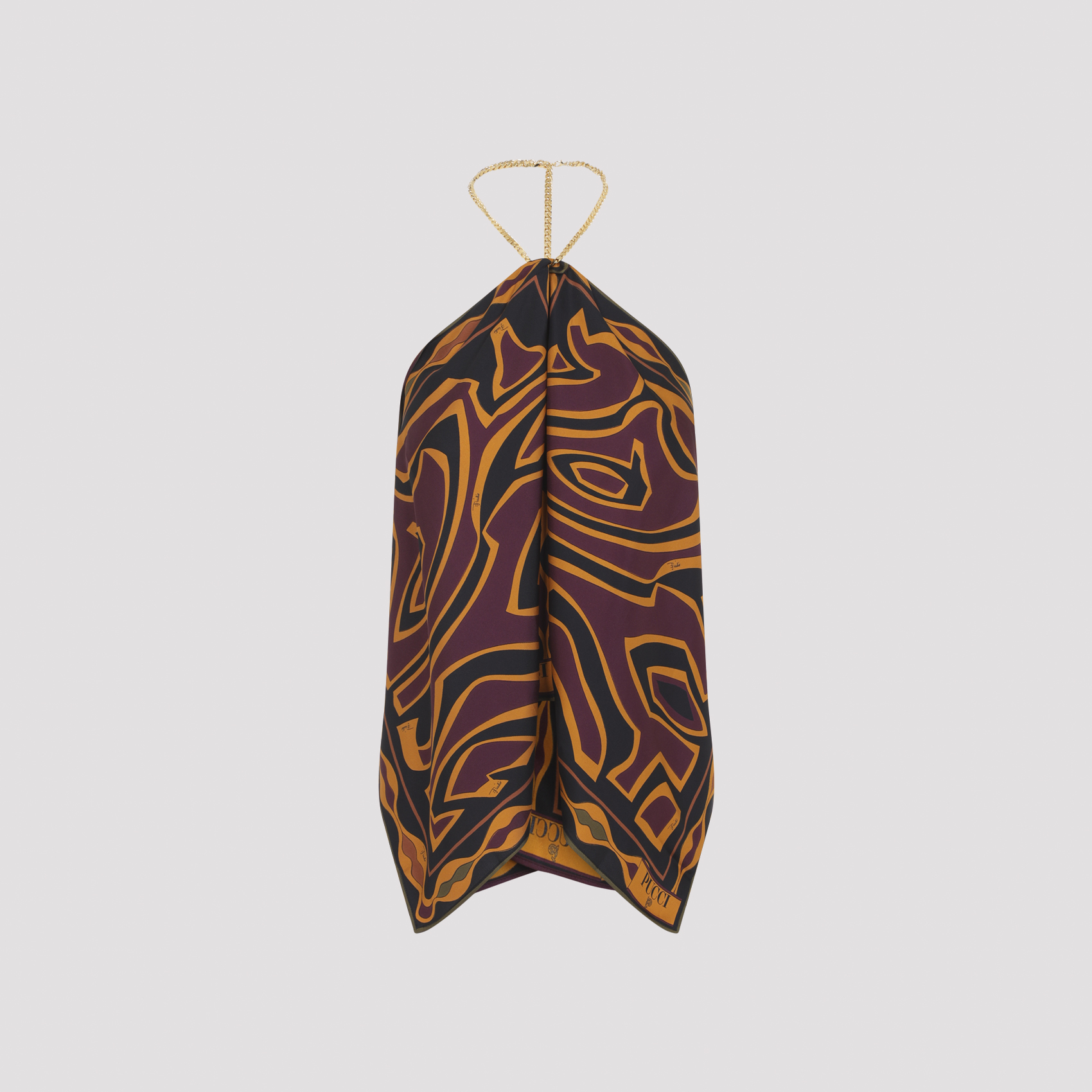 Emilio Pucci Bordeaux Gold Top