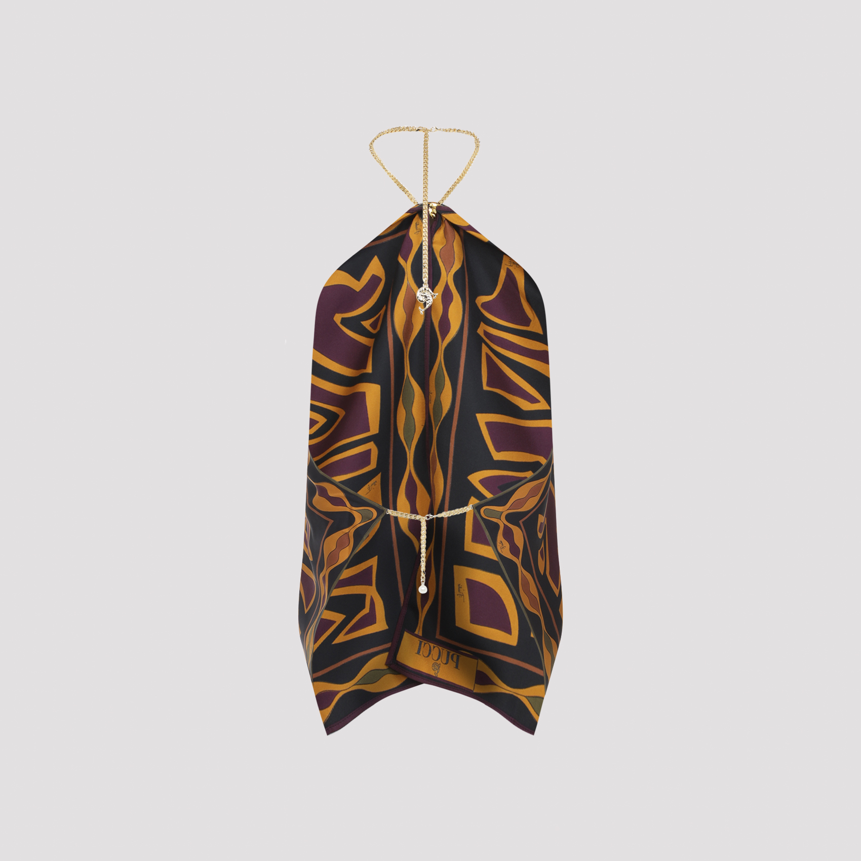 Emilio Pucci Bordeaux Gold Top
