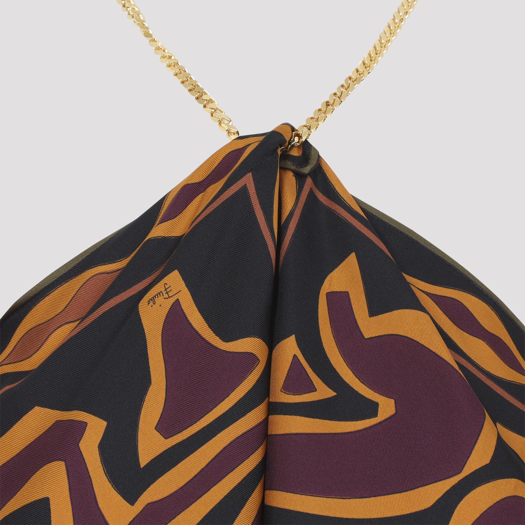 Emilio Pucci Bordeaux Gold Top