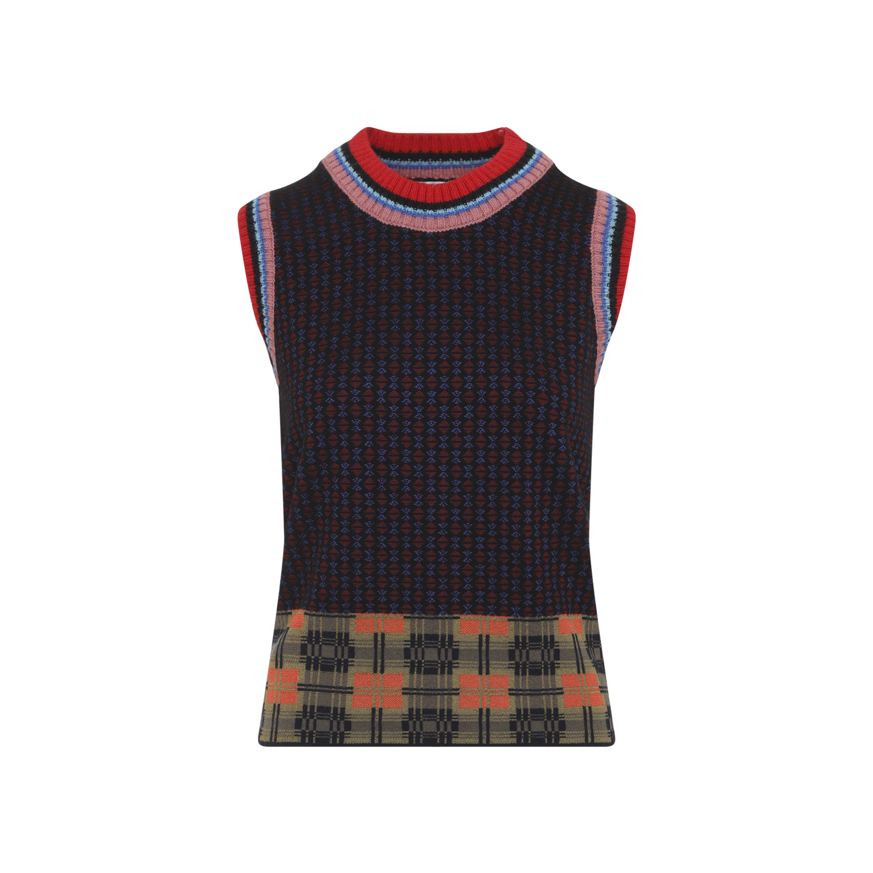 Dries Van Noten Bordeaux Temi Knit Gilet