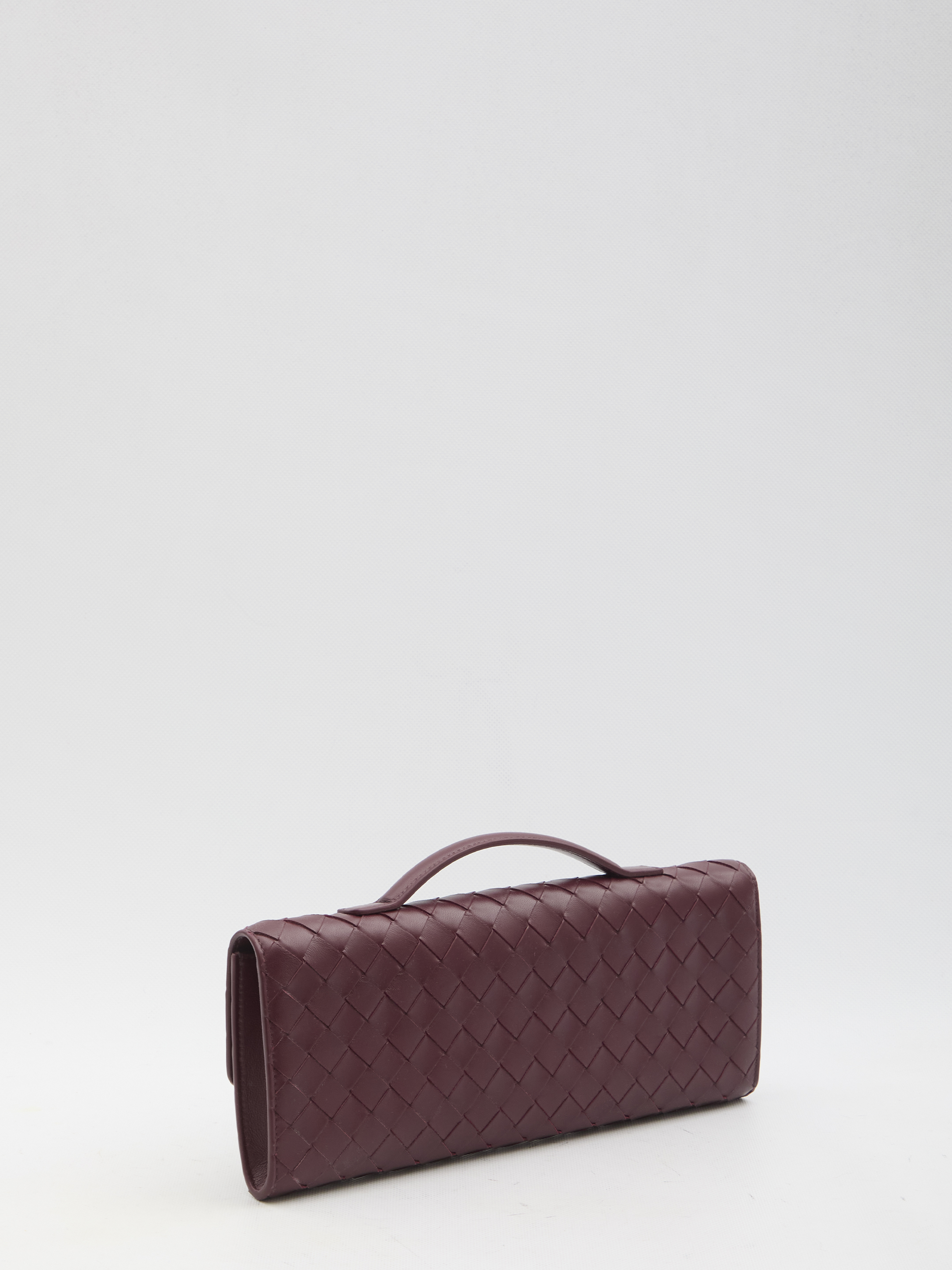 Bottega Veneta Andiamo Intrecciato Leather Clutch