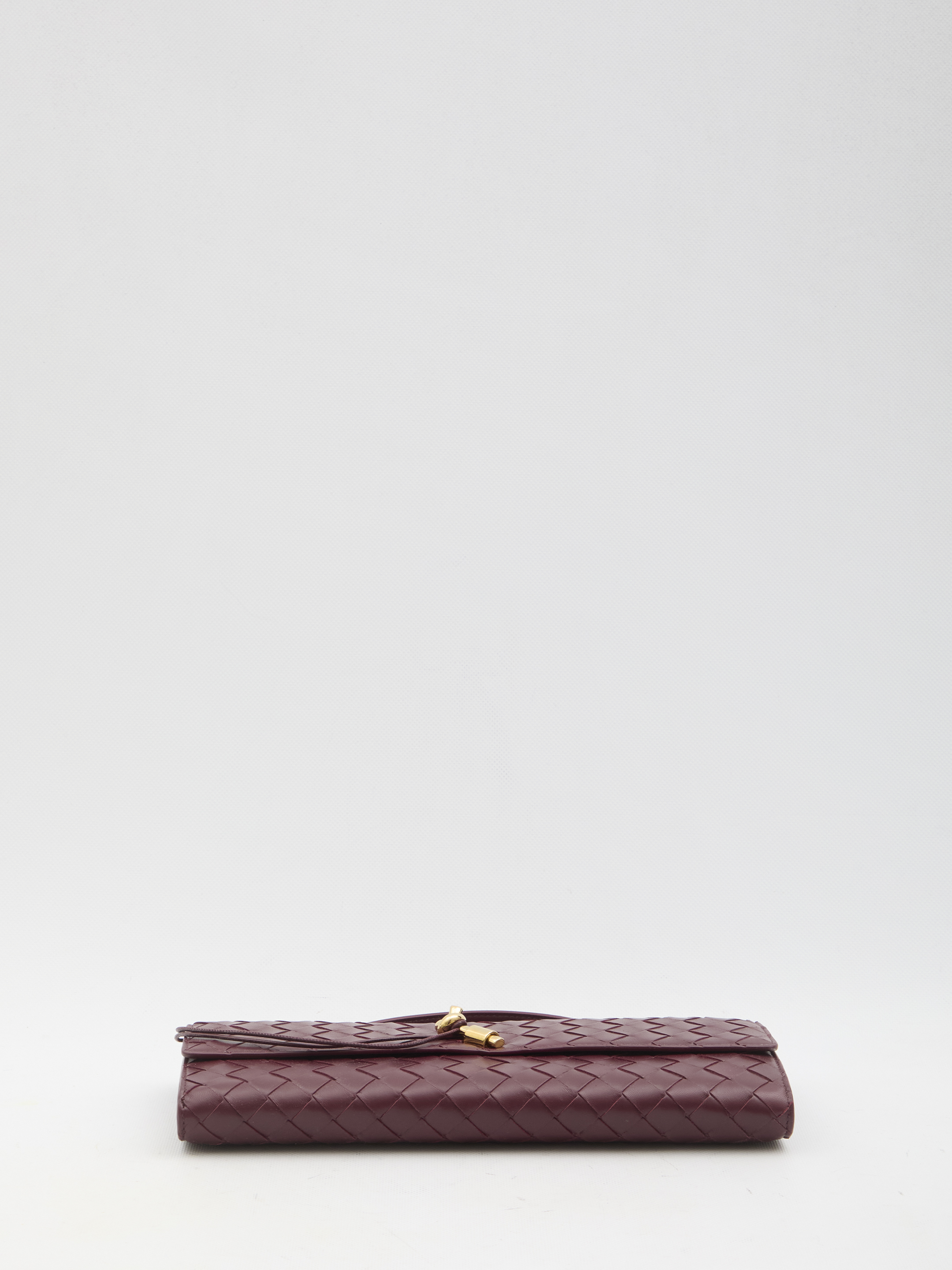 Bottega Veneta Andiamo Intrecciato Leather Clutch