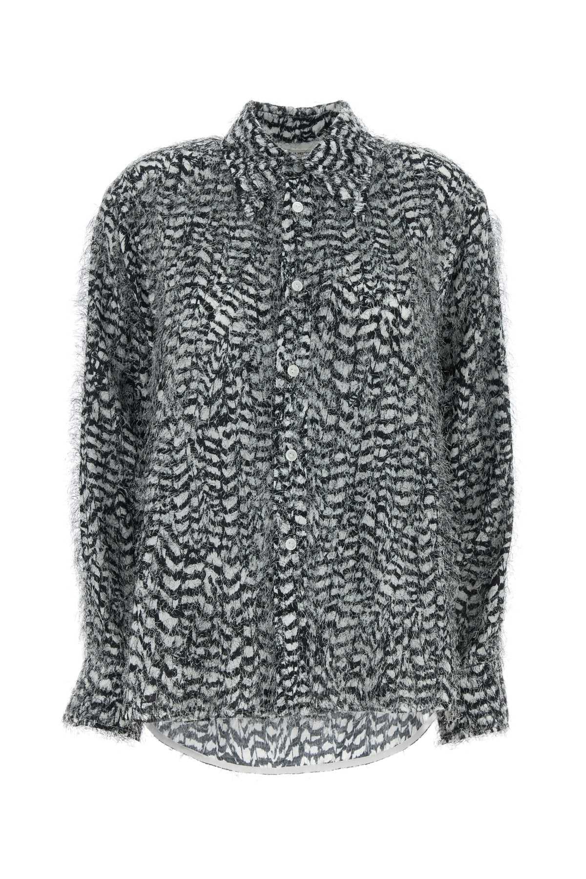 Bottega Veneta Fil Coupe Feathers Blouse