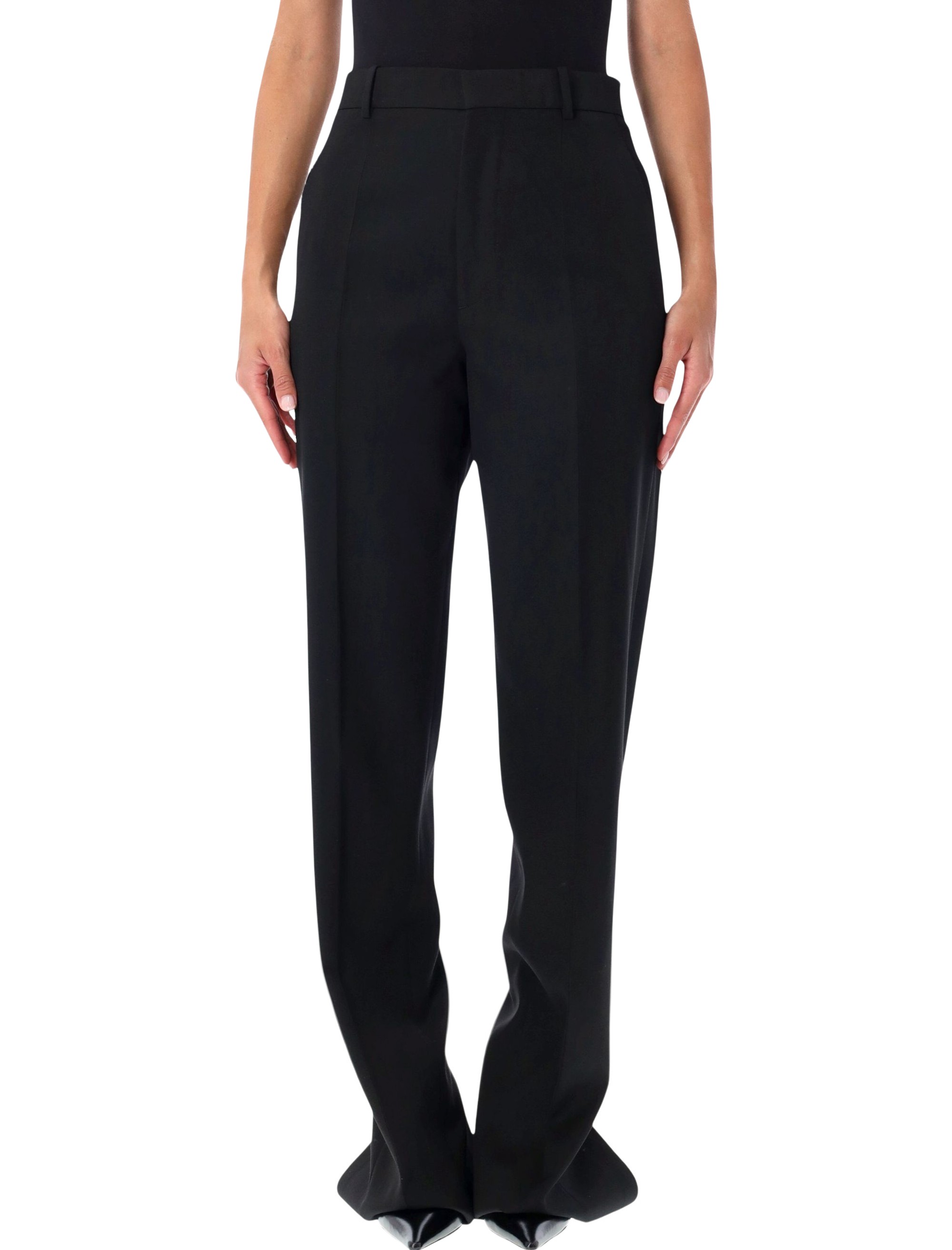 Bottega Veneta Grain De Poudre Wool Trousers