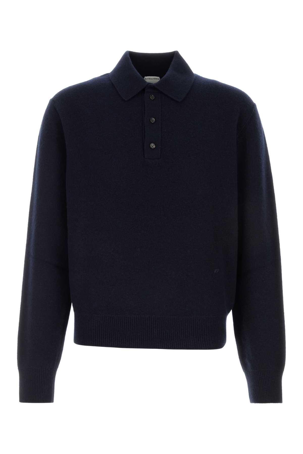 Bottega Veneta Polo In Maglia Maniche Lunghe Con Botton