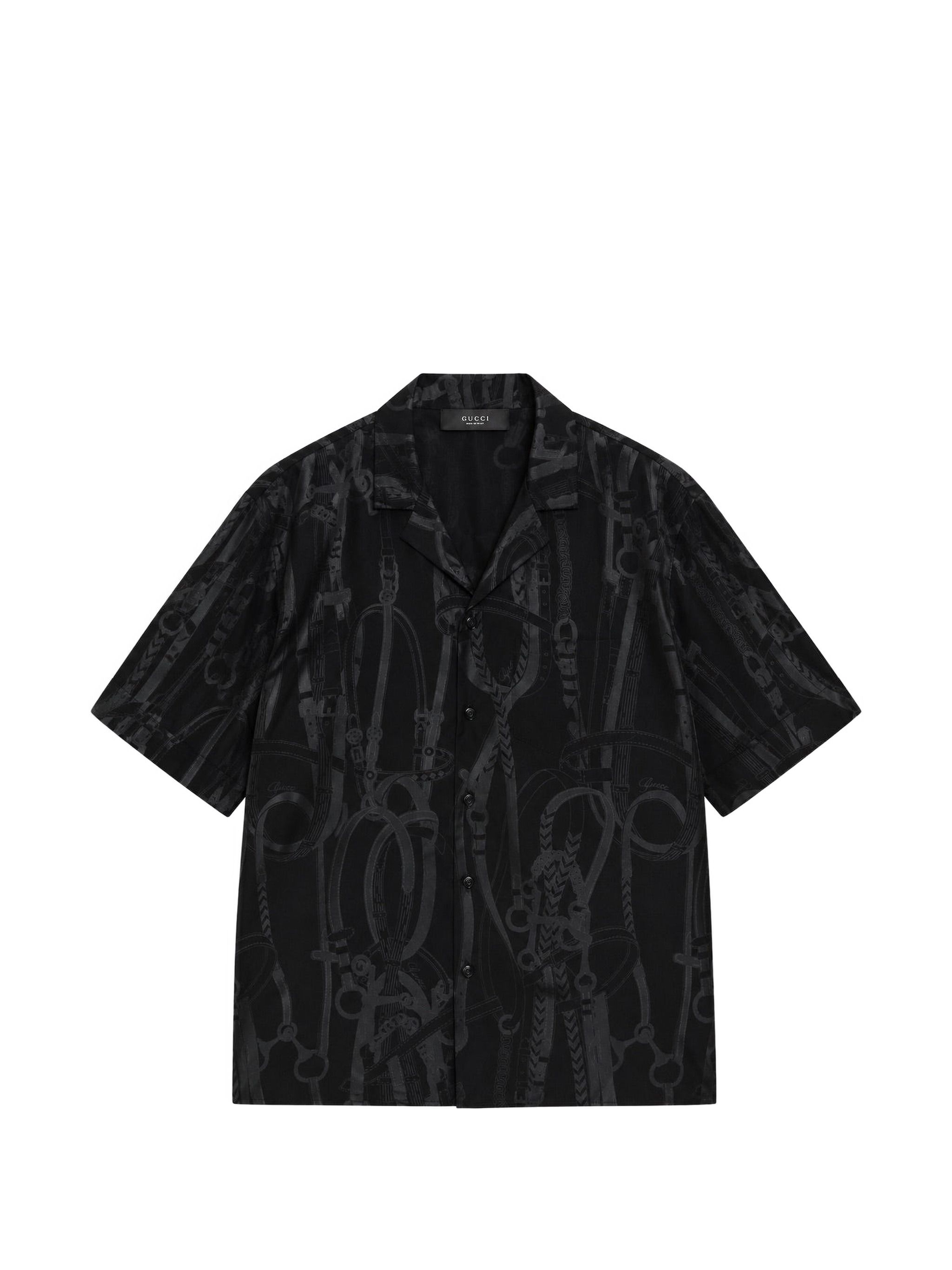 Gucci Bowling Shirt - Black/Black - 54