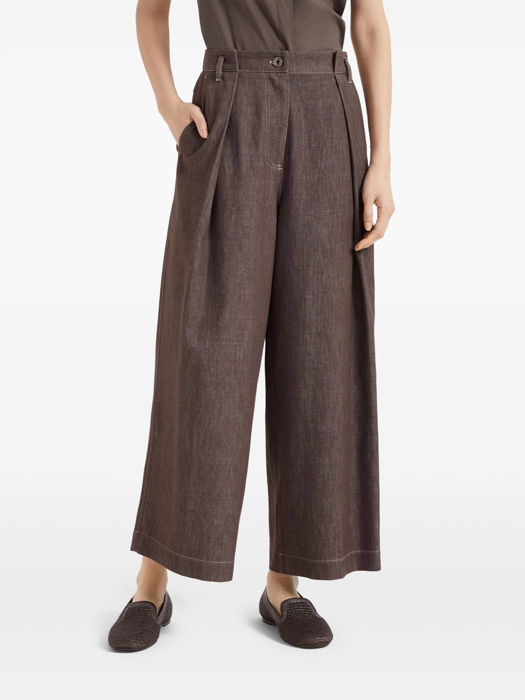 Brunello Cucinelli Box Pleat Trousers