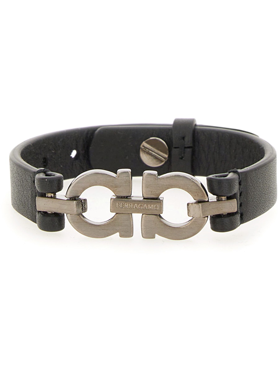Ferragamo Bracciale Con Doppio Gancini