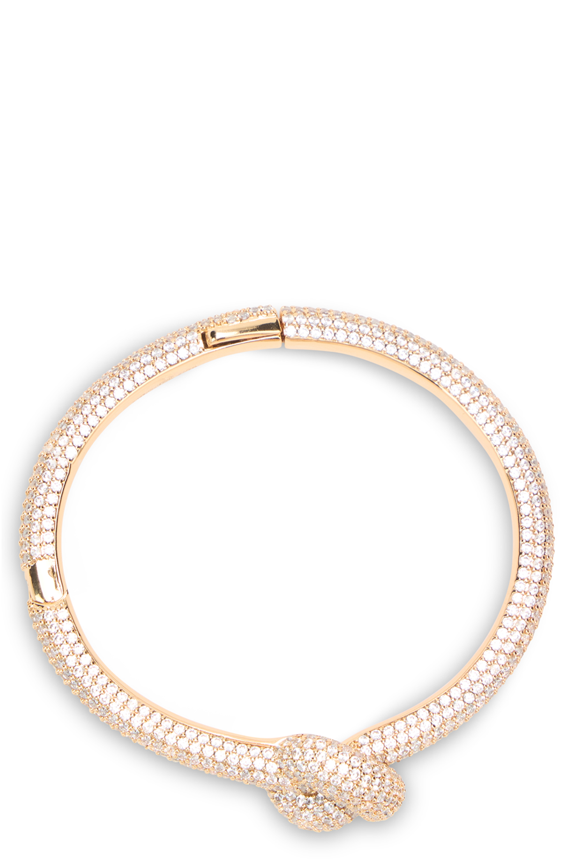 Self-Portrait Bracelet With Knot And Decorative Crysta