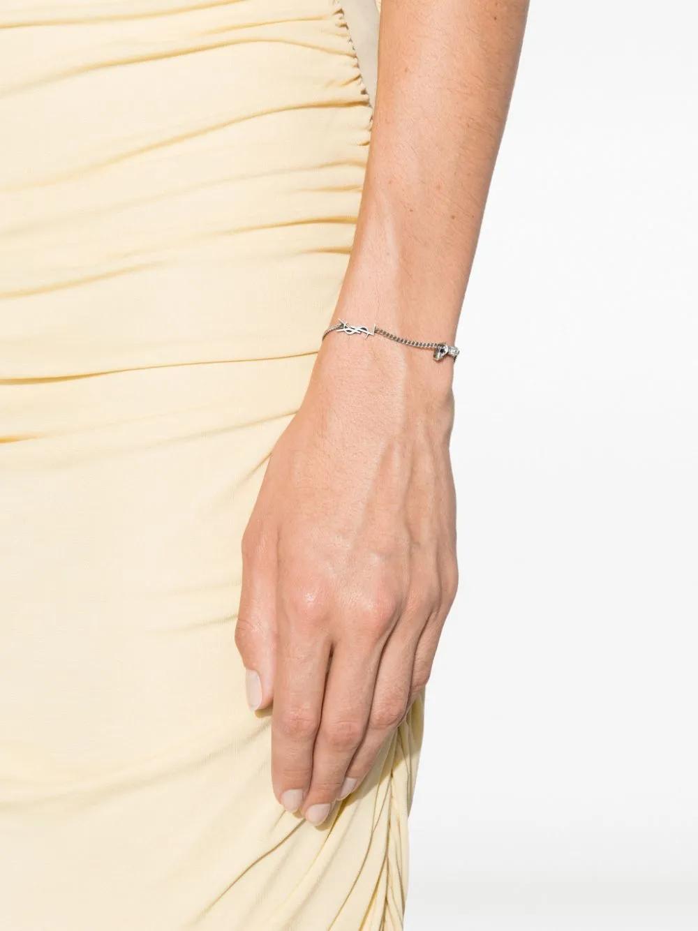 Saint Laurent Bracelet Ysl Strass