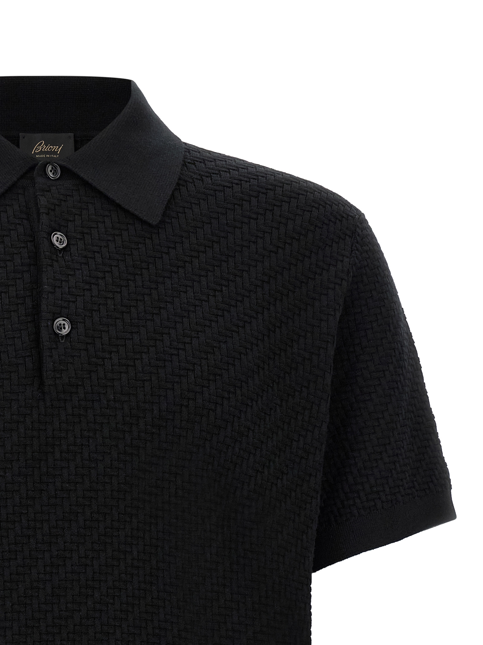 Brioni 'Trama' Weaving Polo