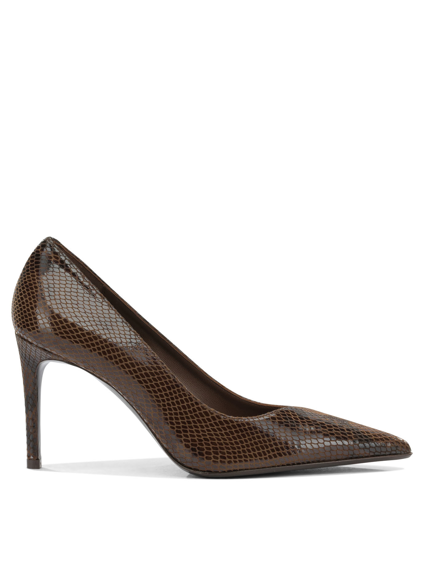 Sergio Levantesi Brown Calf Leather Pumps