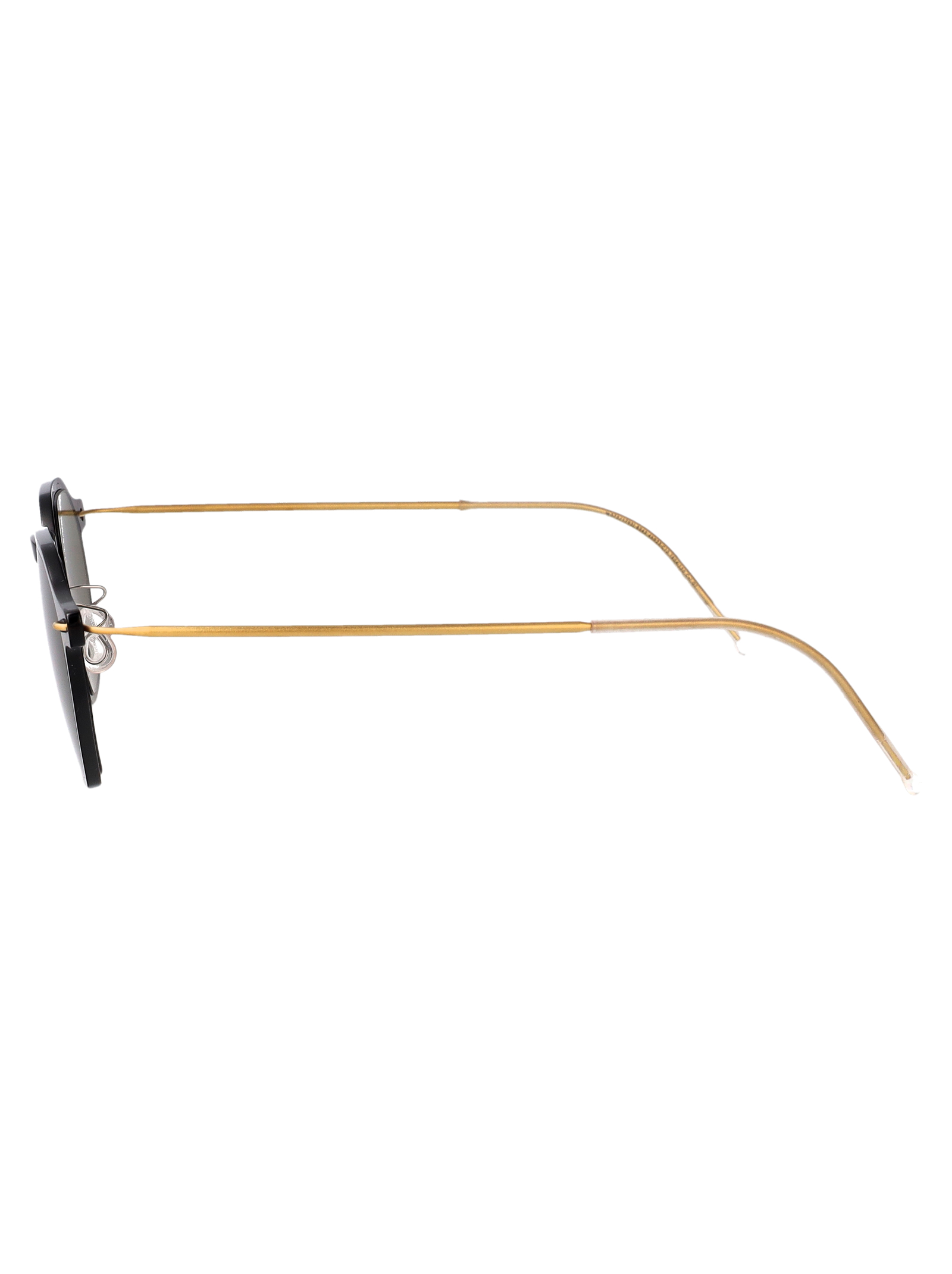 Lindberg Brown Gold Nylon Sunglasses