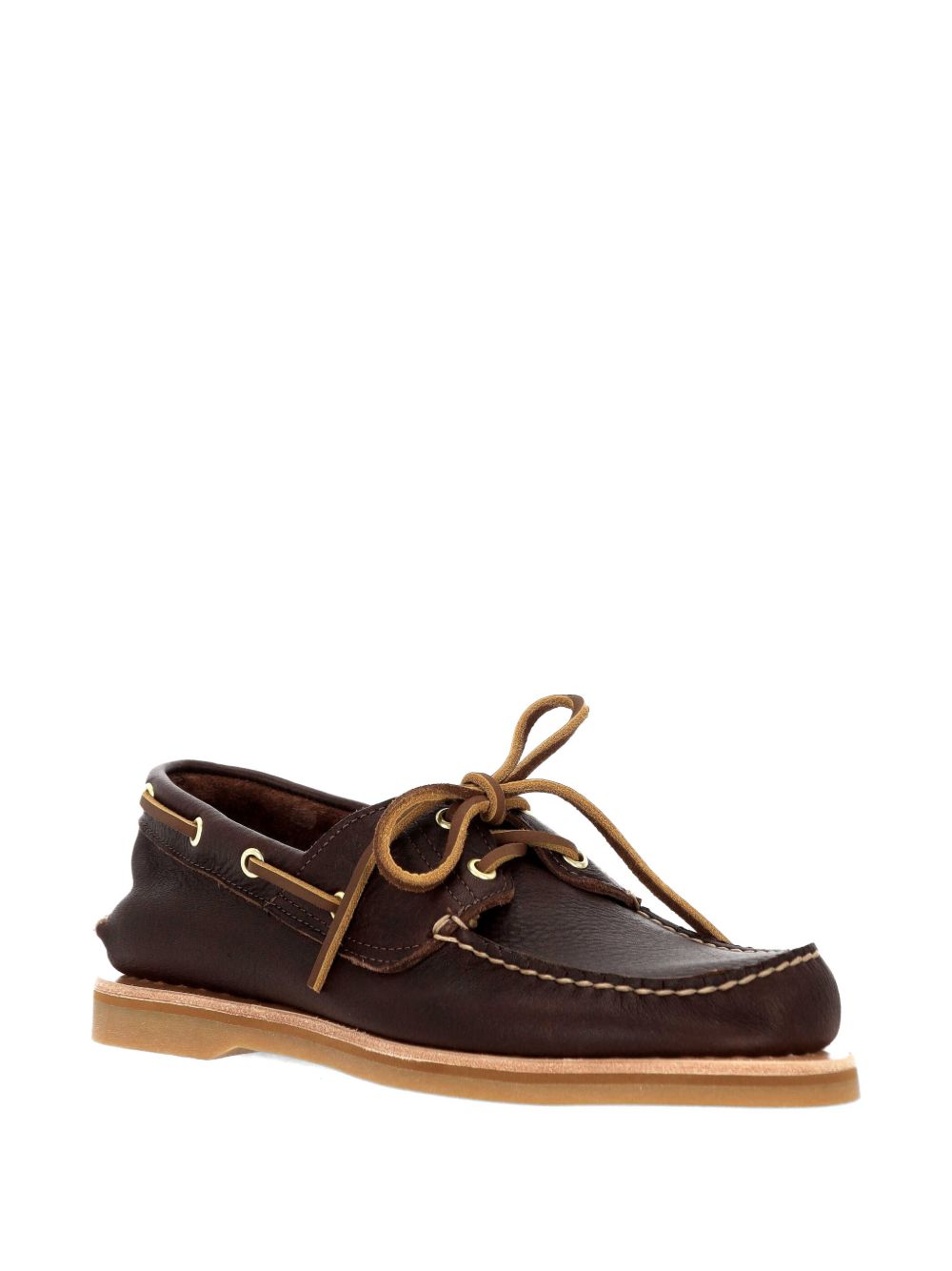 Timberland Brown Leather Lace-Up Eyelet S