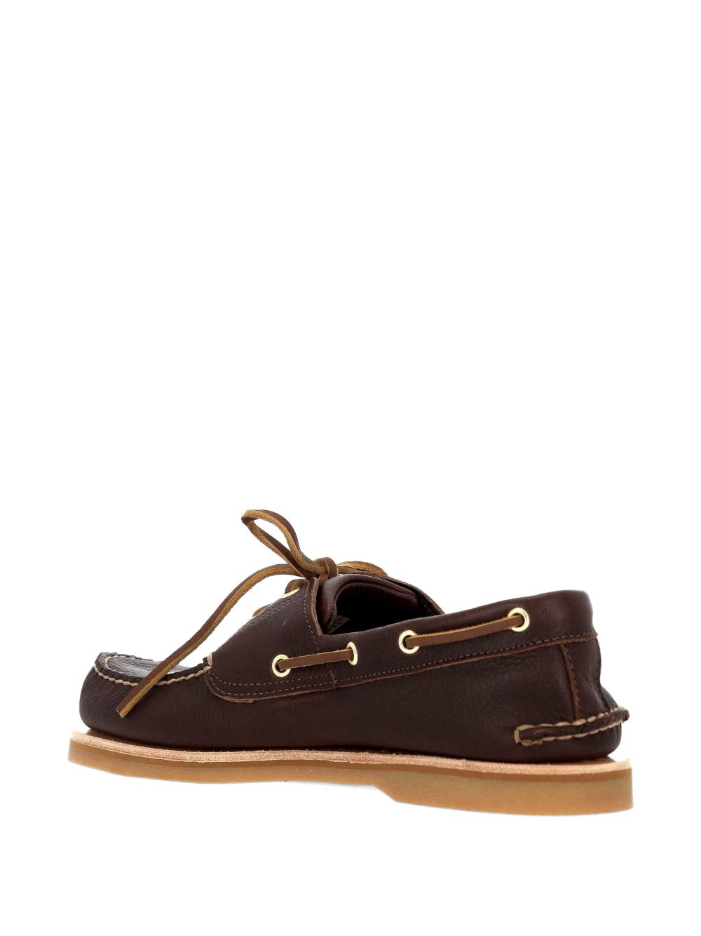 Timberland Brown Leather Lace-Up Eyelet S