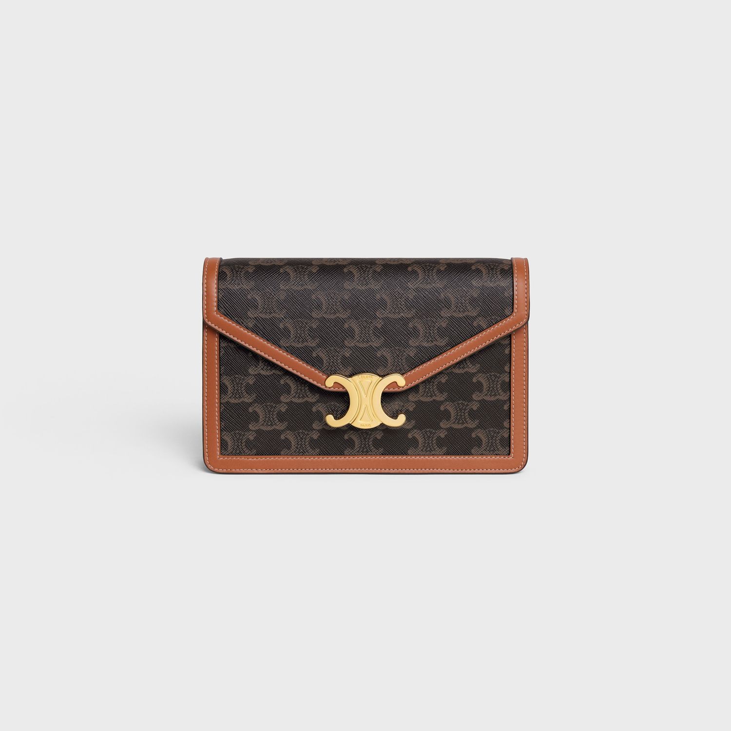 Celine Brown Margo Canvas Wallet On Chain