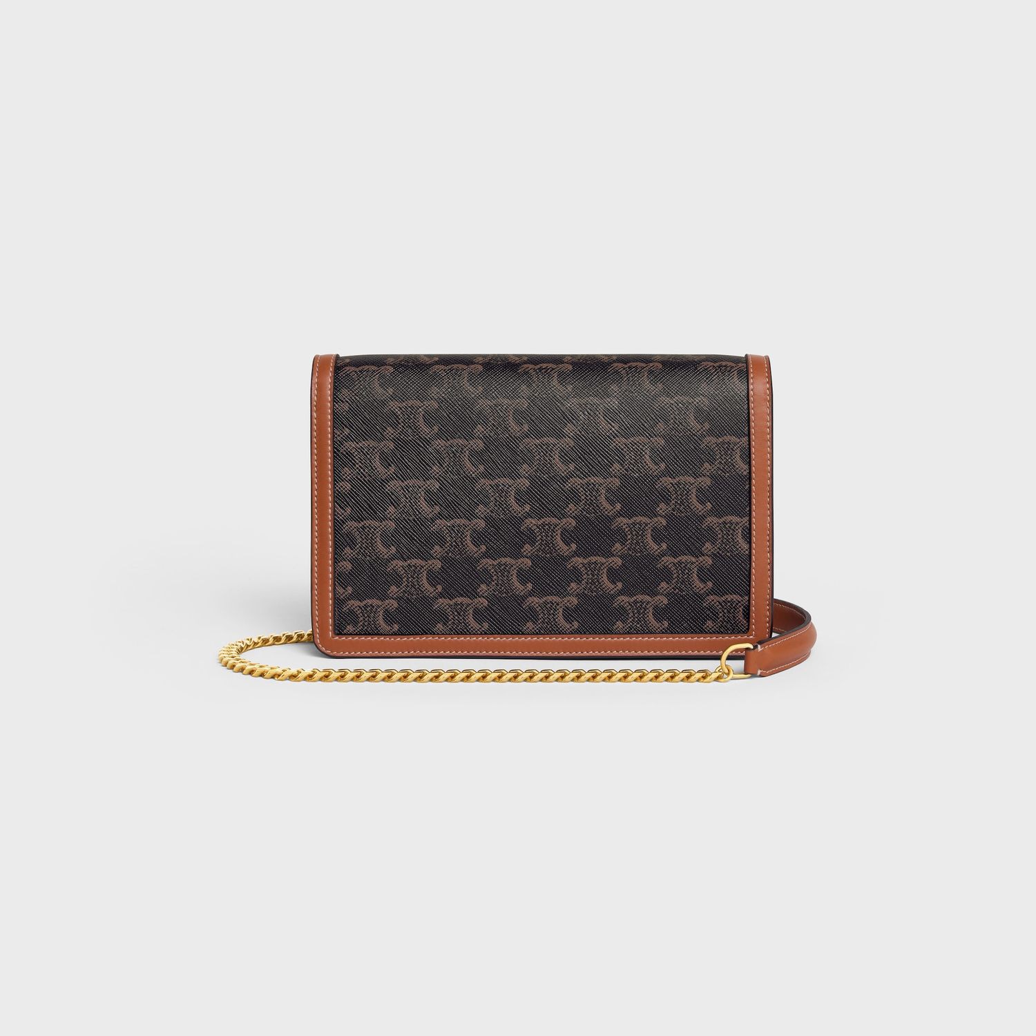Celine Brown Margo Canvas Wallet On Chain